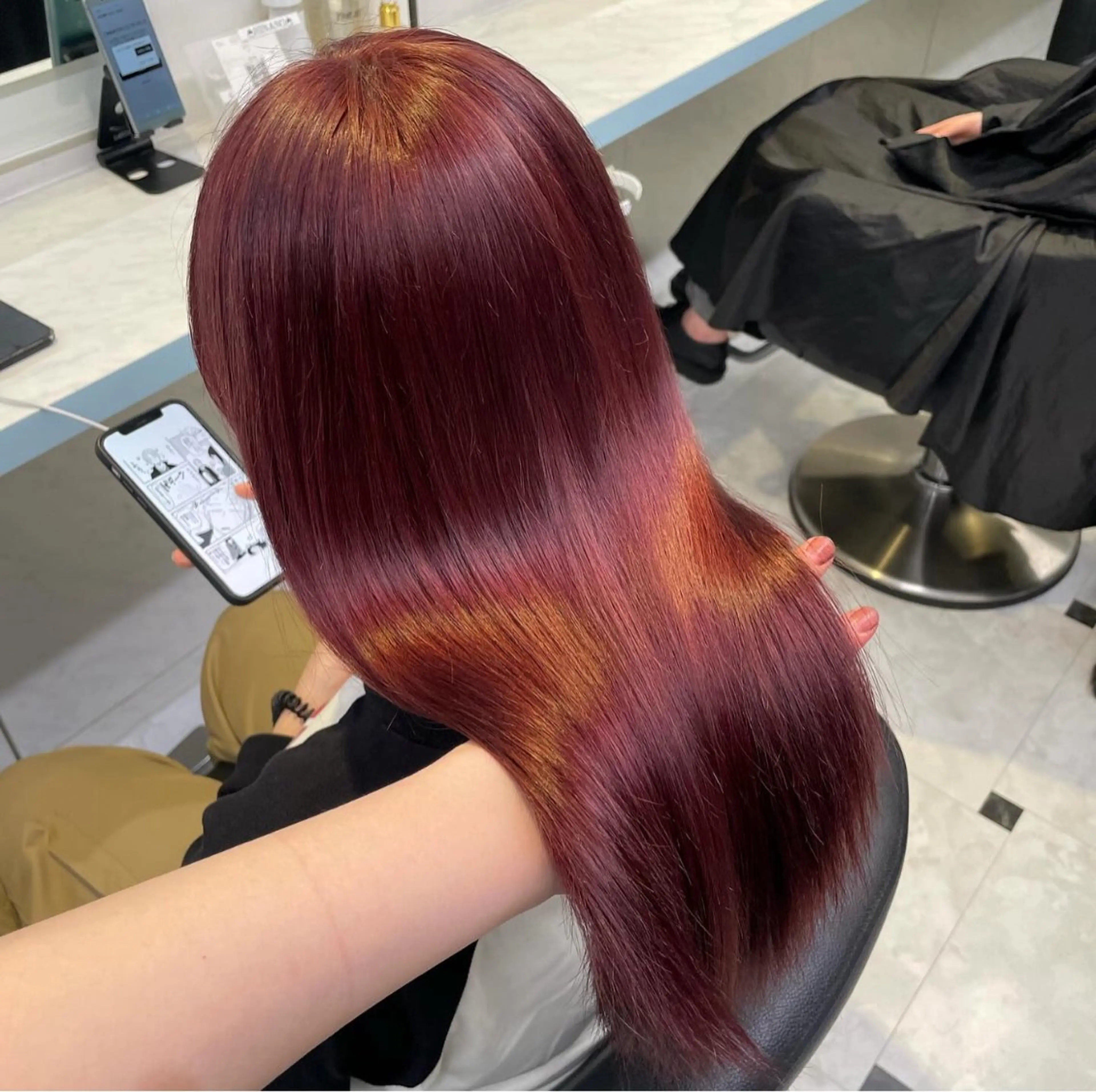 ミディアム カラー カット ヘアカラー Salowin池袋East 店3F所属・【美髪矯正/絹髪】 🎀hinano🎀のヘアスタイル