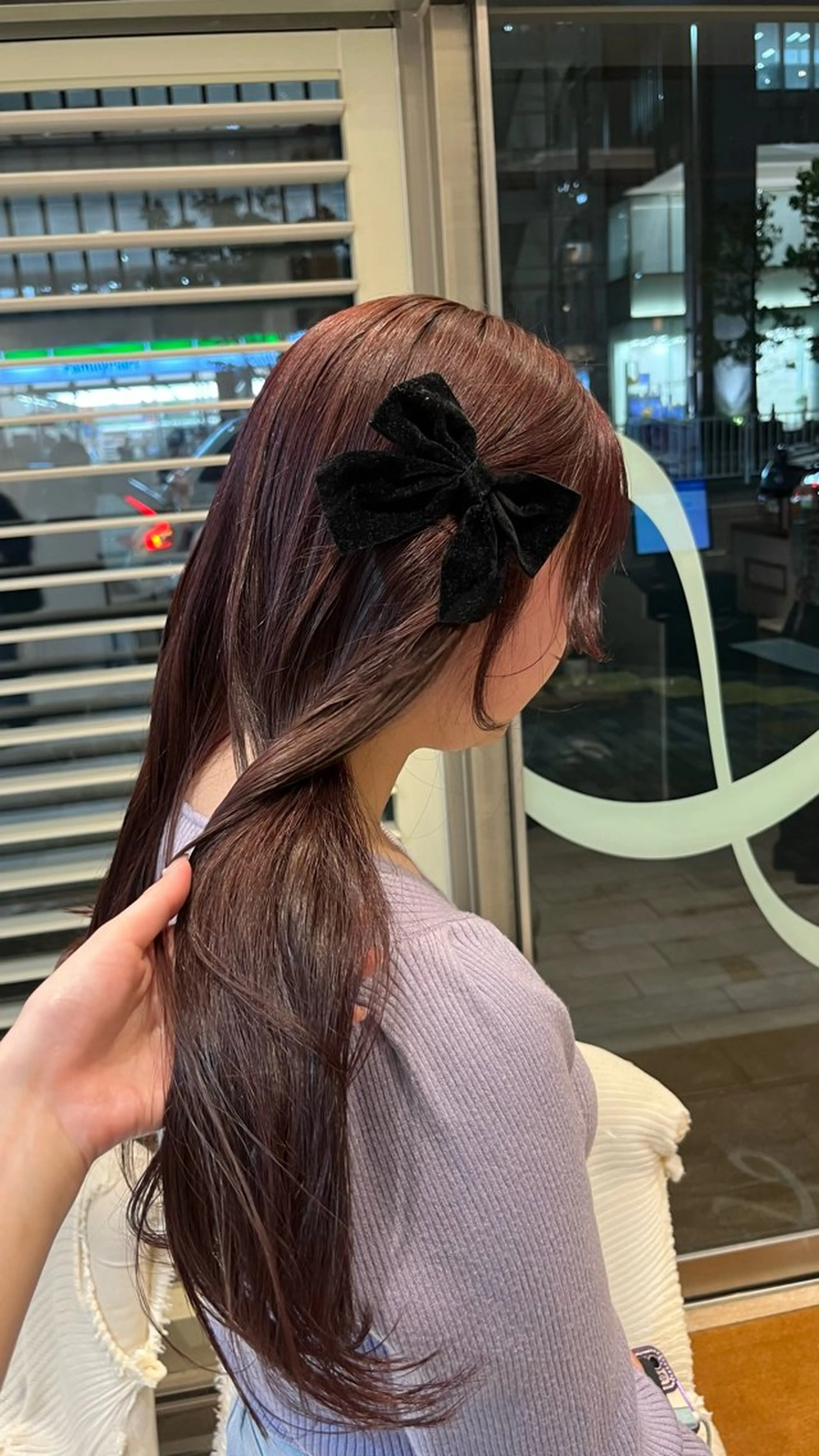 ✨40%off✨ ブリーチなしダブルケアカラー＋シルクトリートメント　顔まわりカット+1100円＋30分の写真