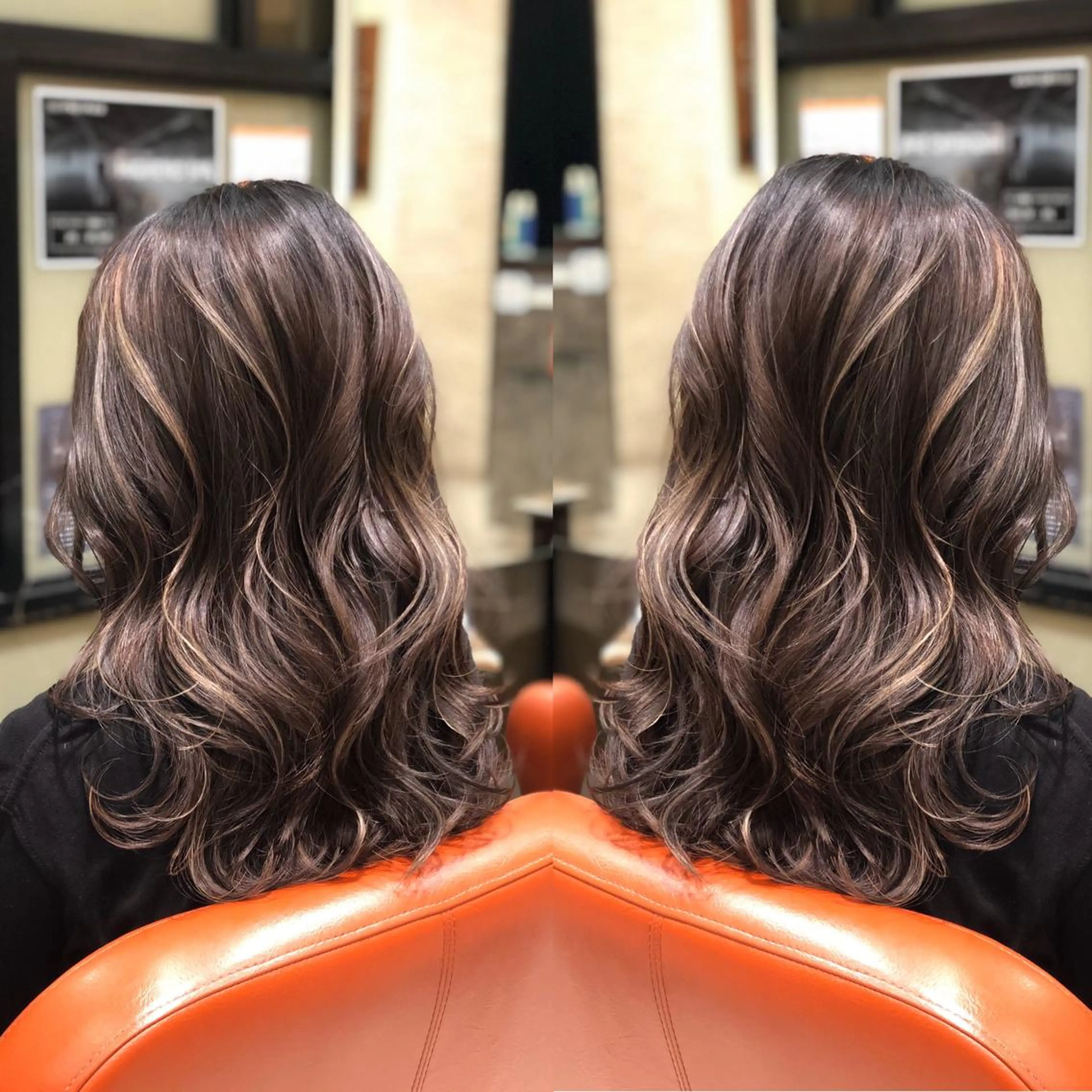 ミディアム ヘアカラー Y Uのヘアスタイル