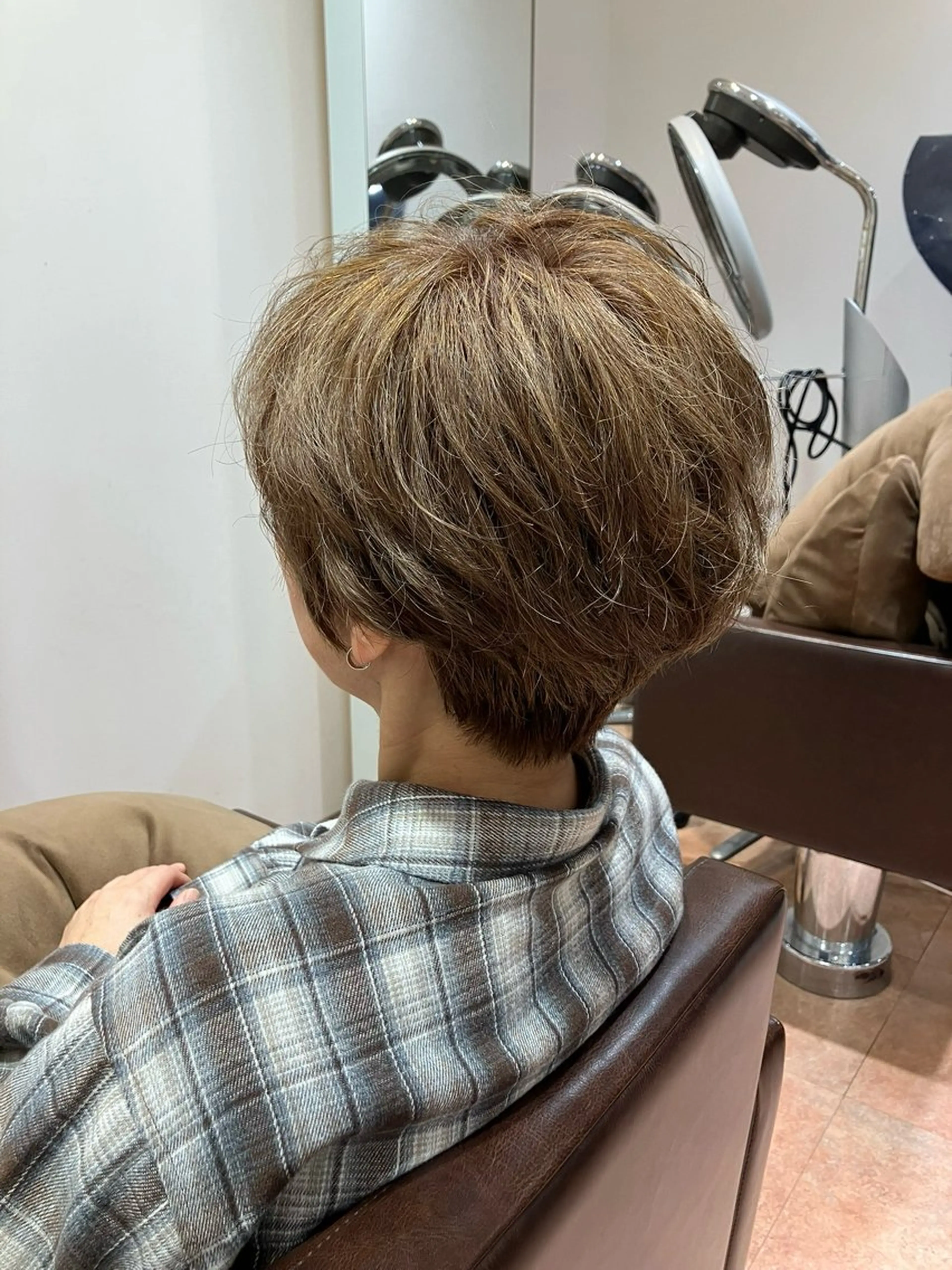 ショート カラー カット ヘアカラー トリートメント ふるた/四日市/ 大人女性/ショートのヘアスタイル