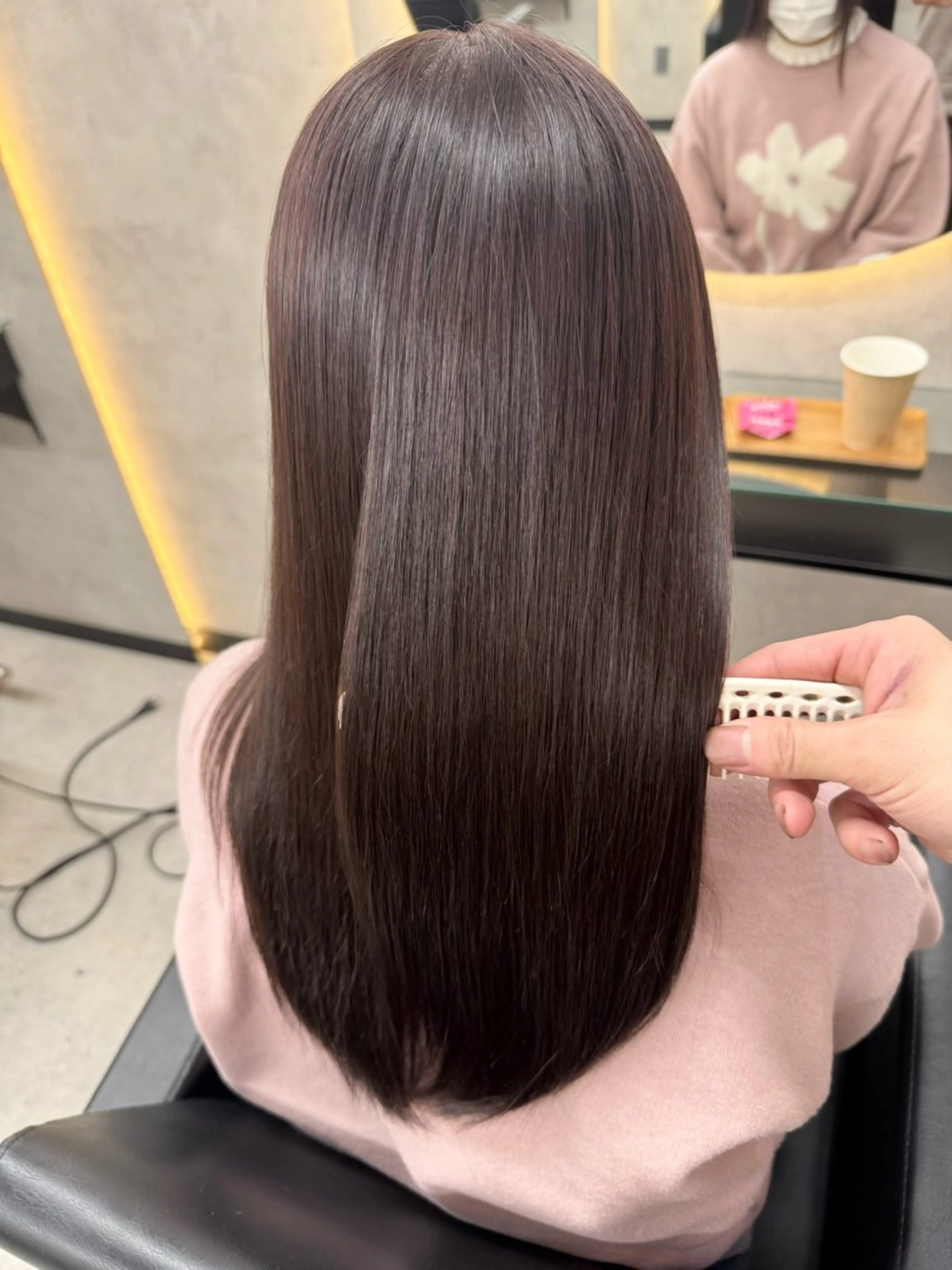 [🦋再来限定🦋]🍒🍒髪質補修カラー＋カット＋3stepトリートメント🍒🍒の写真