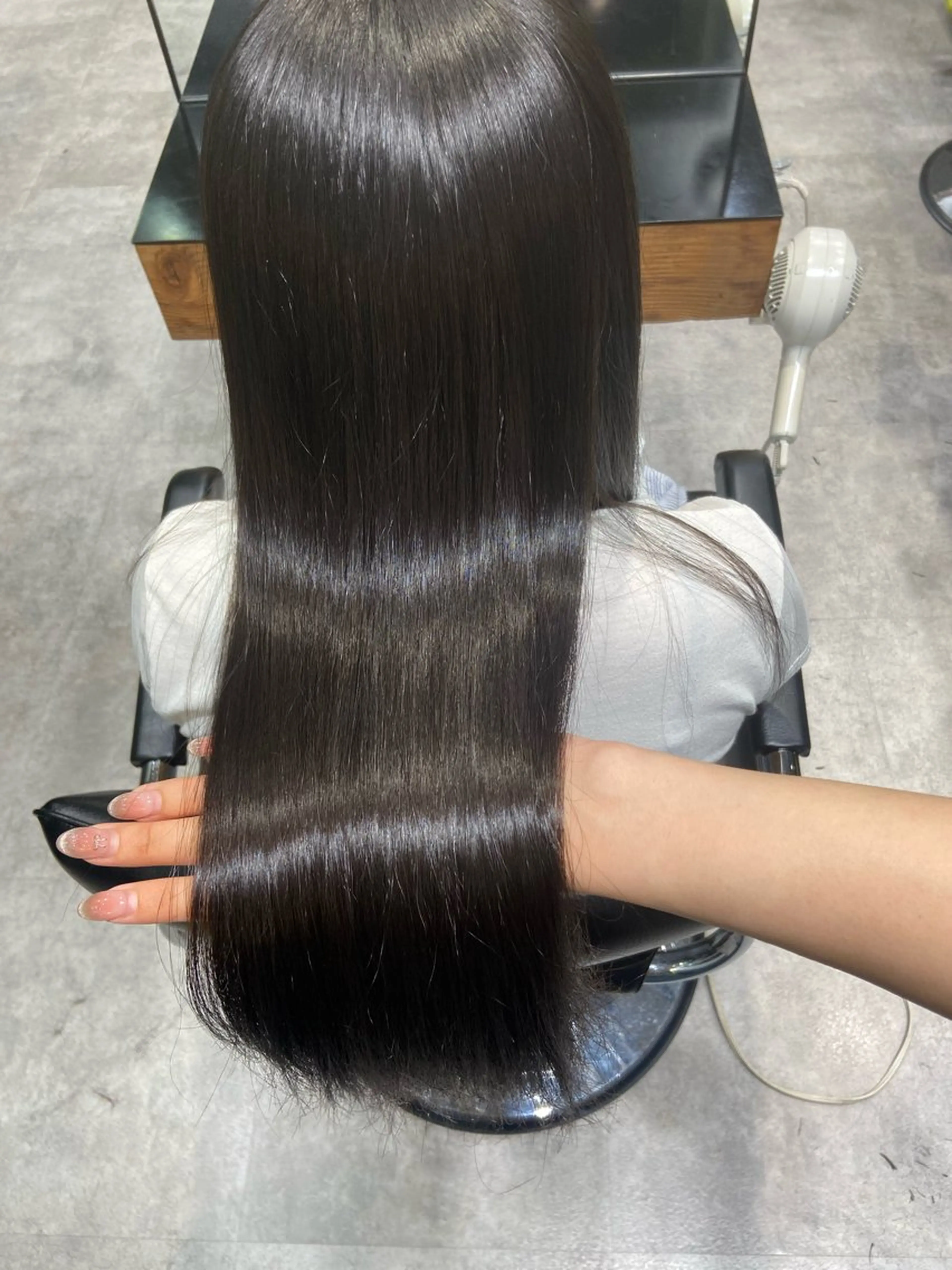 ロング パーマ 縮毛矯正 韓国風愛されヘア 🇰🇷RITO🎀のヘアスタイル