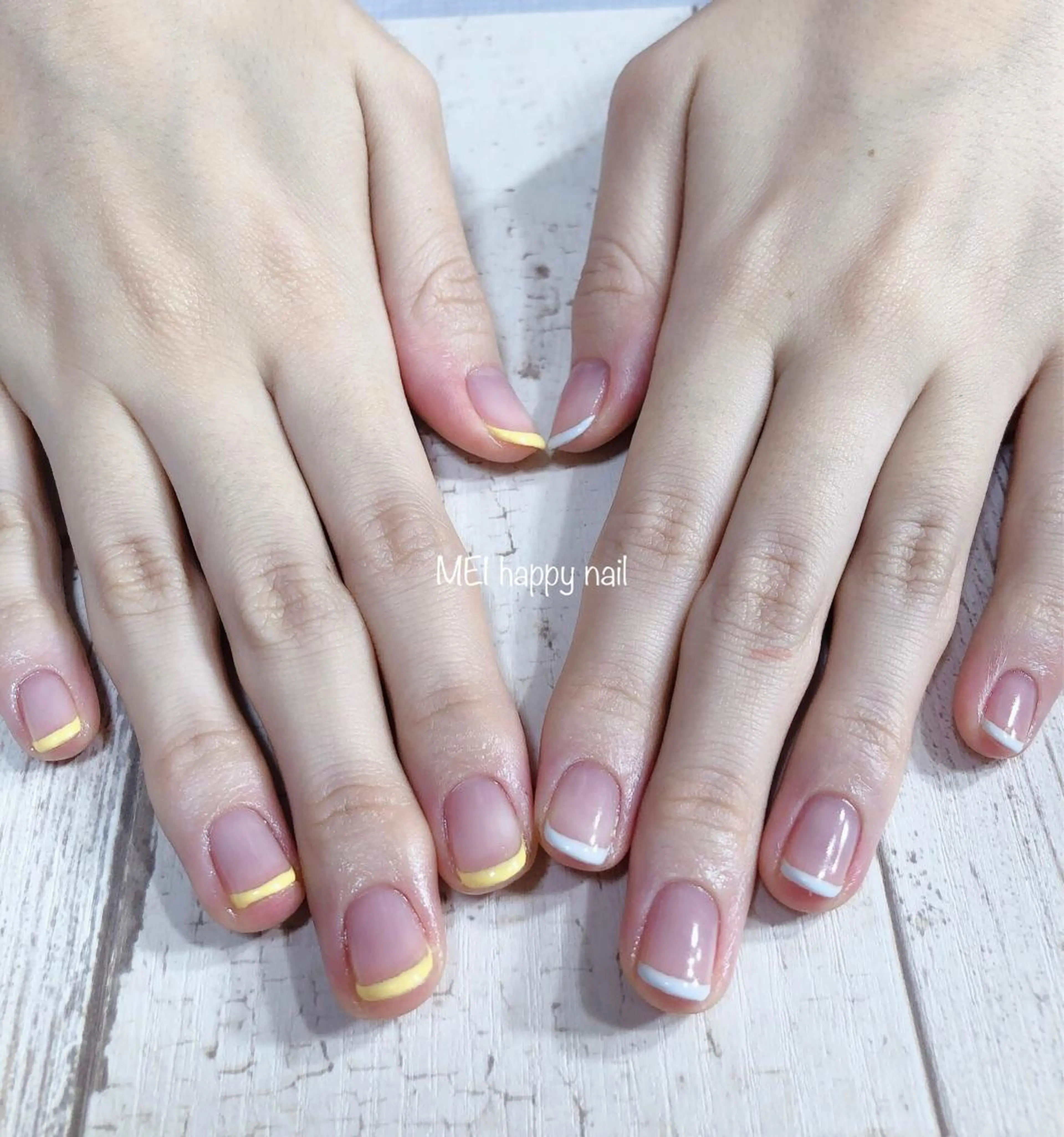 ネイル 北浦和 自爪育成ケアのネイルデザイン