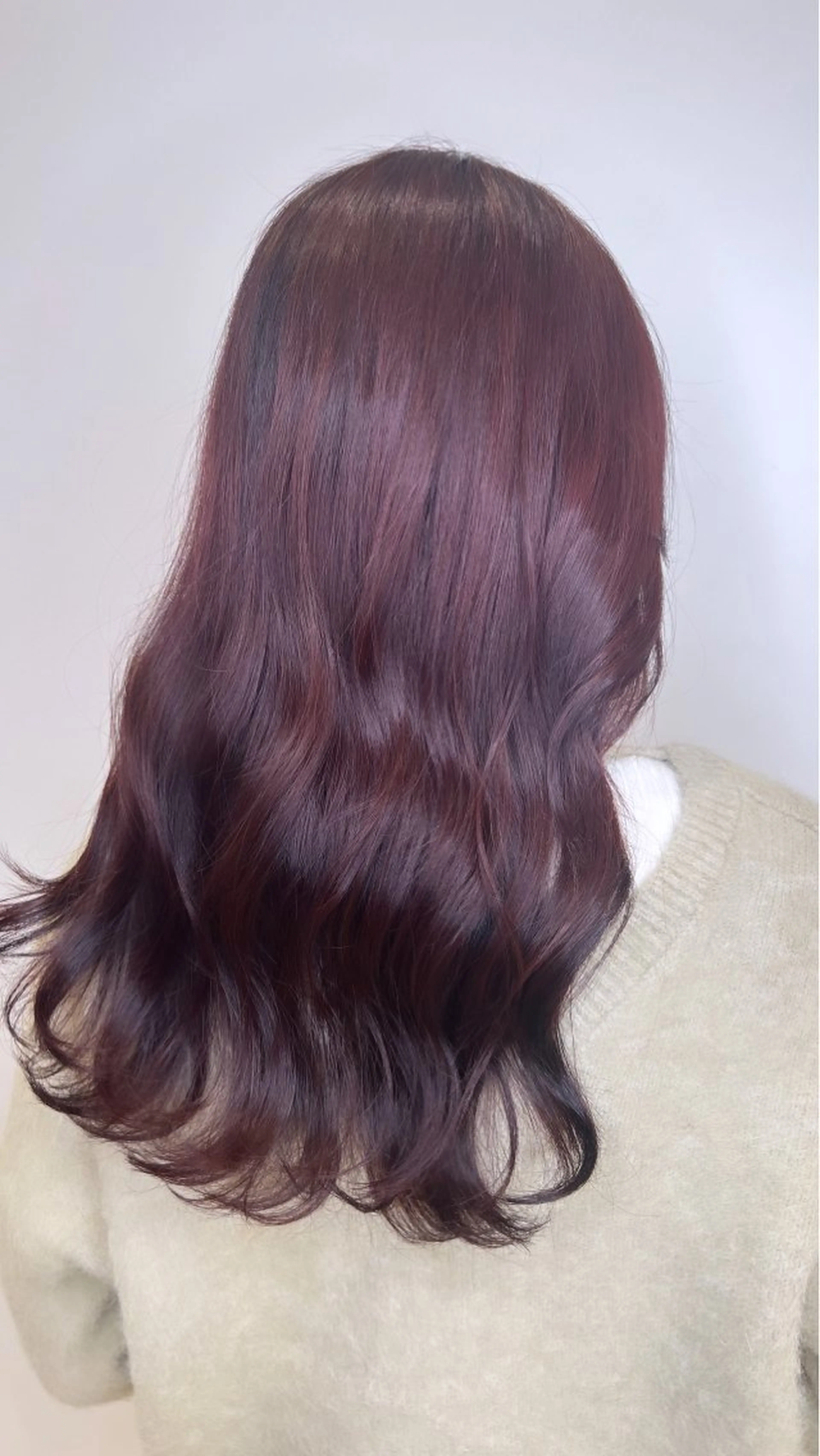 平日ボルドーカラー限定＊必ず詳細情報をお読みください！カラー＋トリートメント¥9900→5000の写真