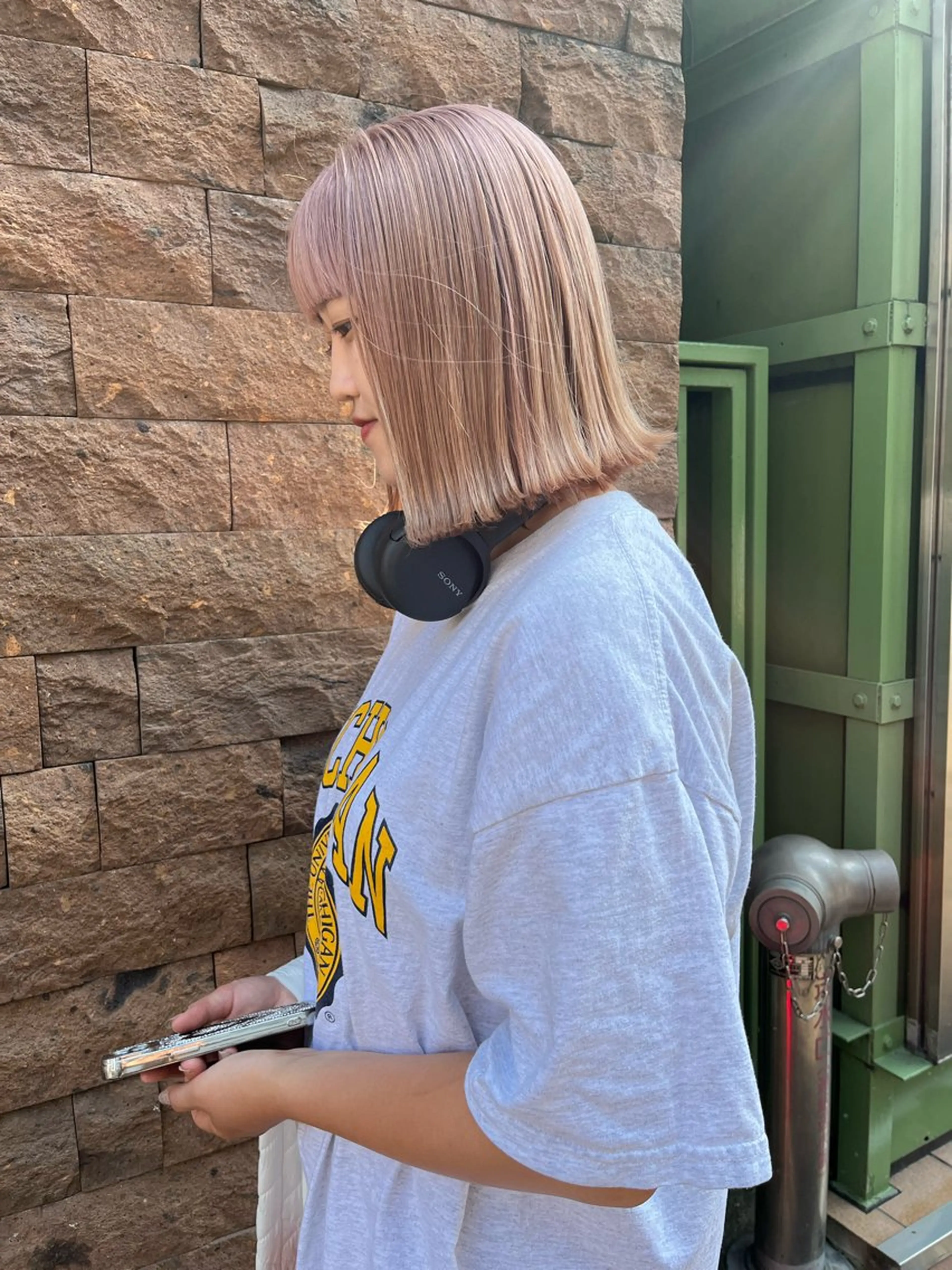 ショート カット ヘアカラー ハイトーン/ ボブ 中村麟のヘアスタイル