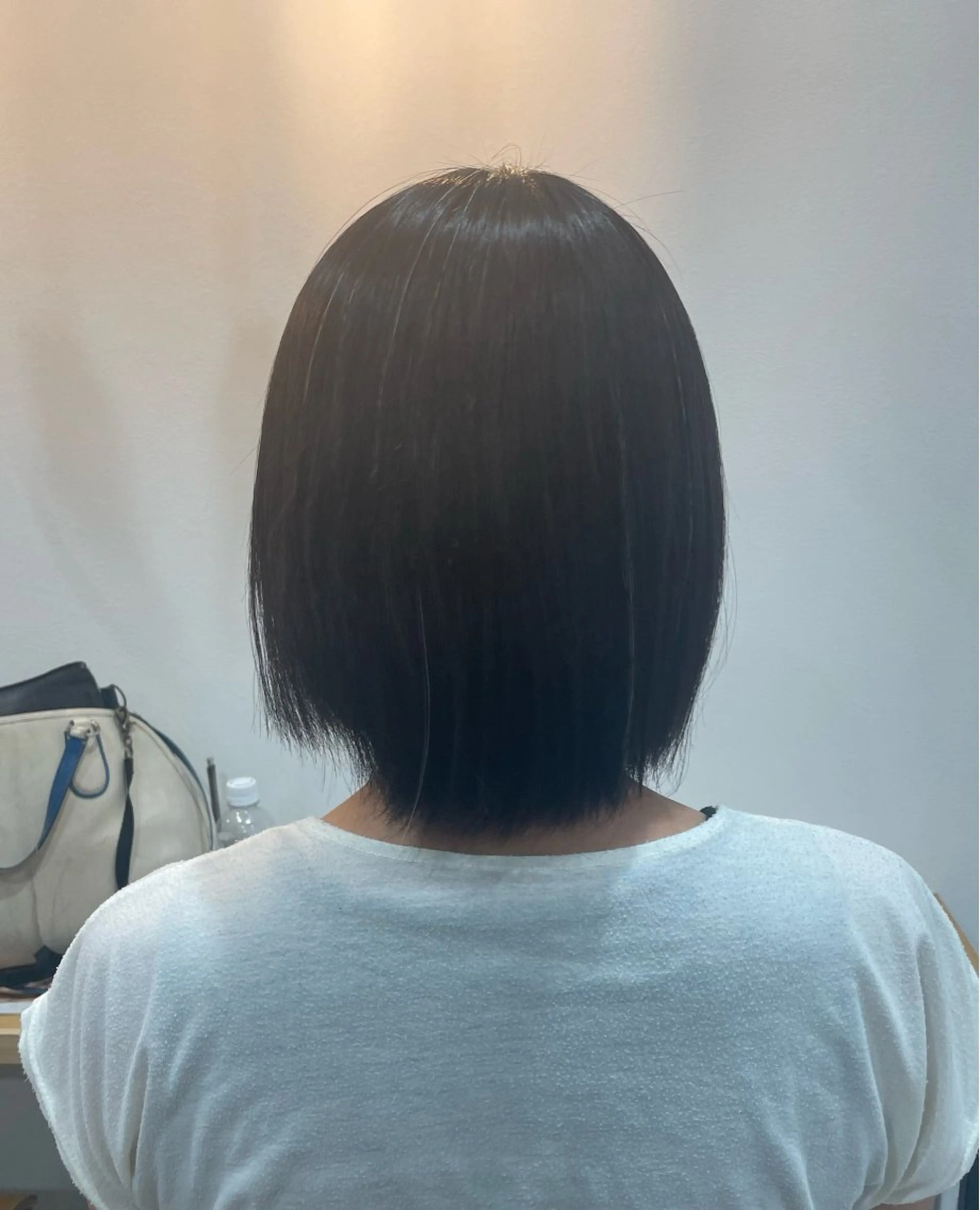 ショート 縮毛矯正 縮毛矯正 大林 りく　カラーモデルのヘアスタイル