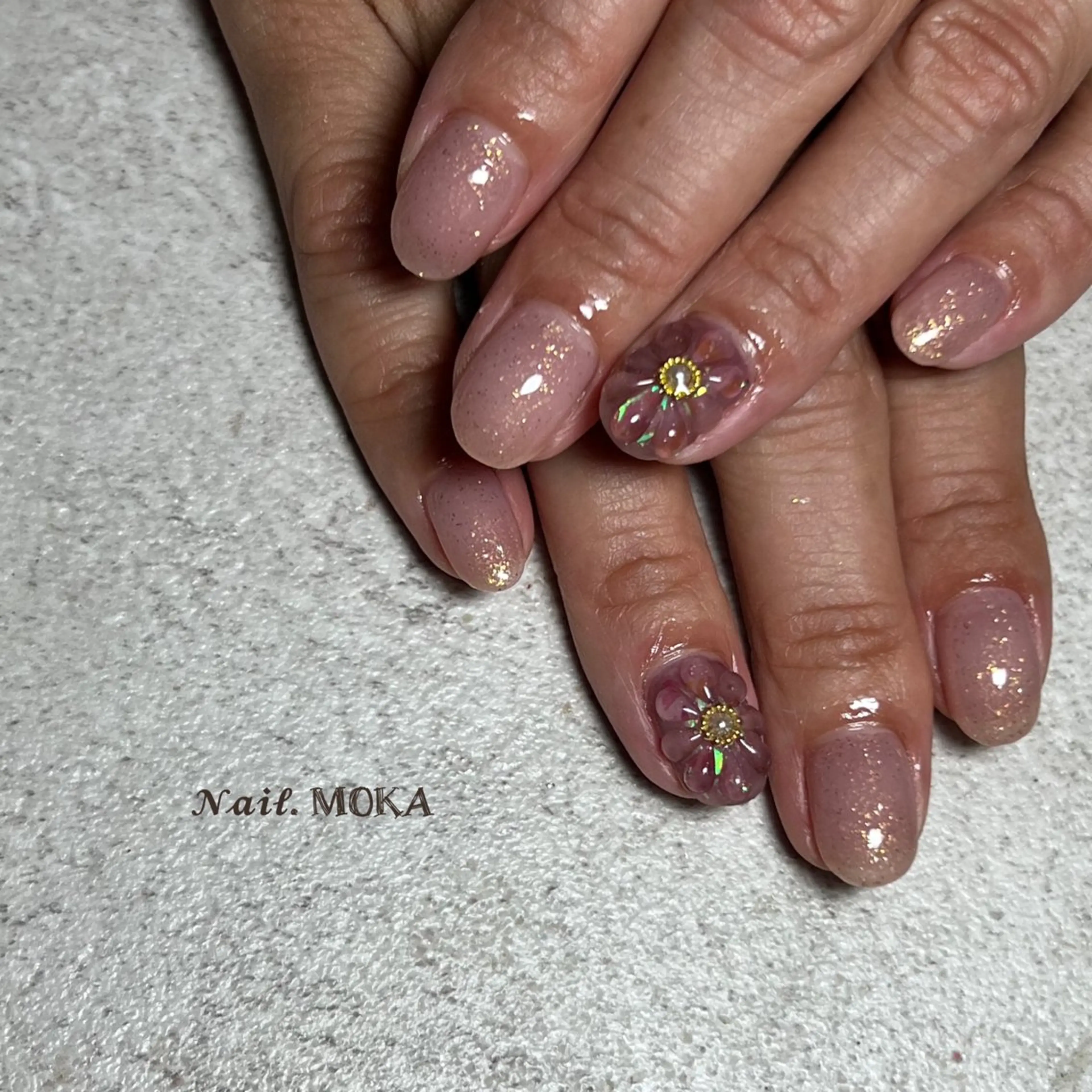 ネイル ぷっくりネイル ハンドネイル nail salon MOKAのネイルデザイン