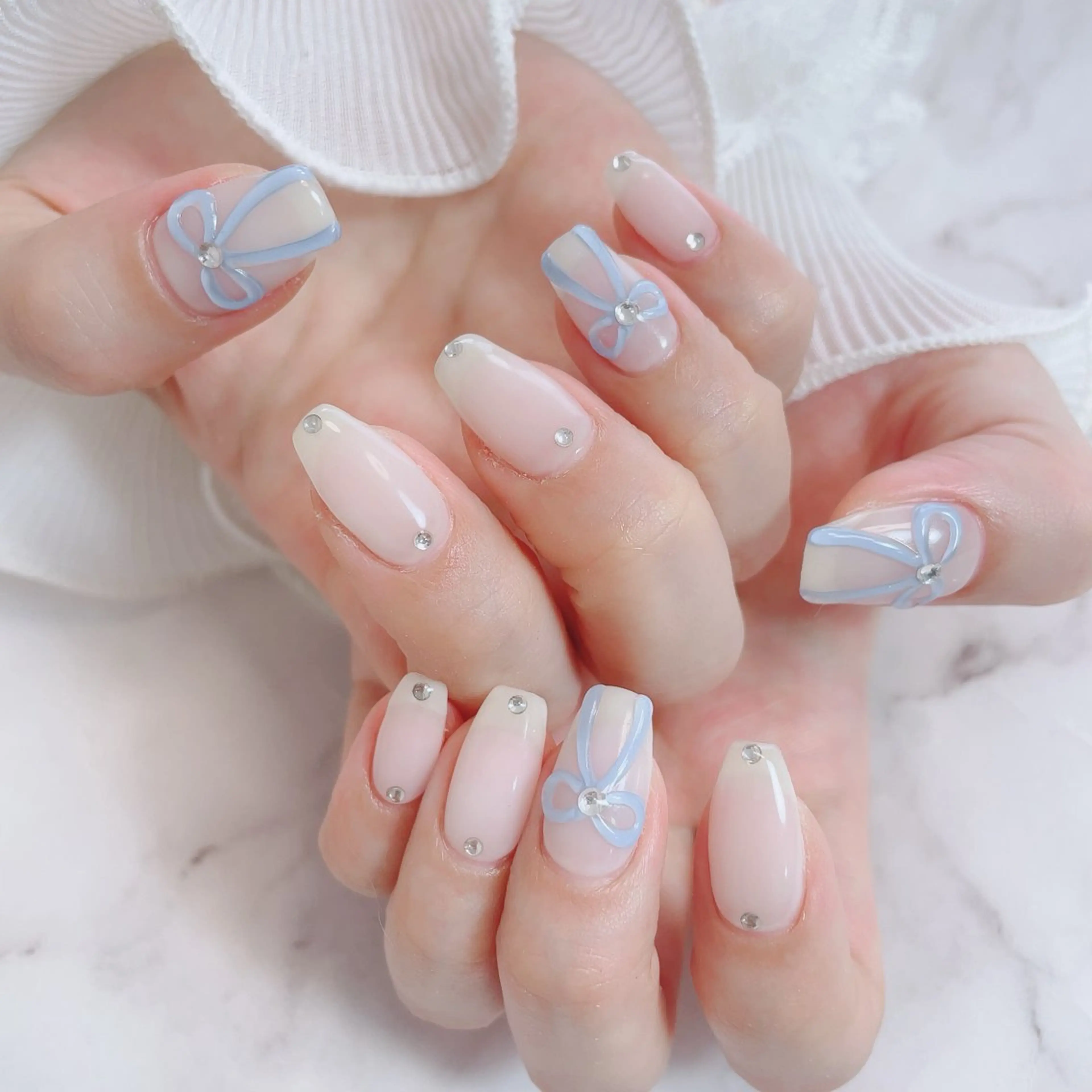 自爪🎀90分デザインやり放題コース(300円パーツまで時間内つけ放題)オフ無しの写真