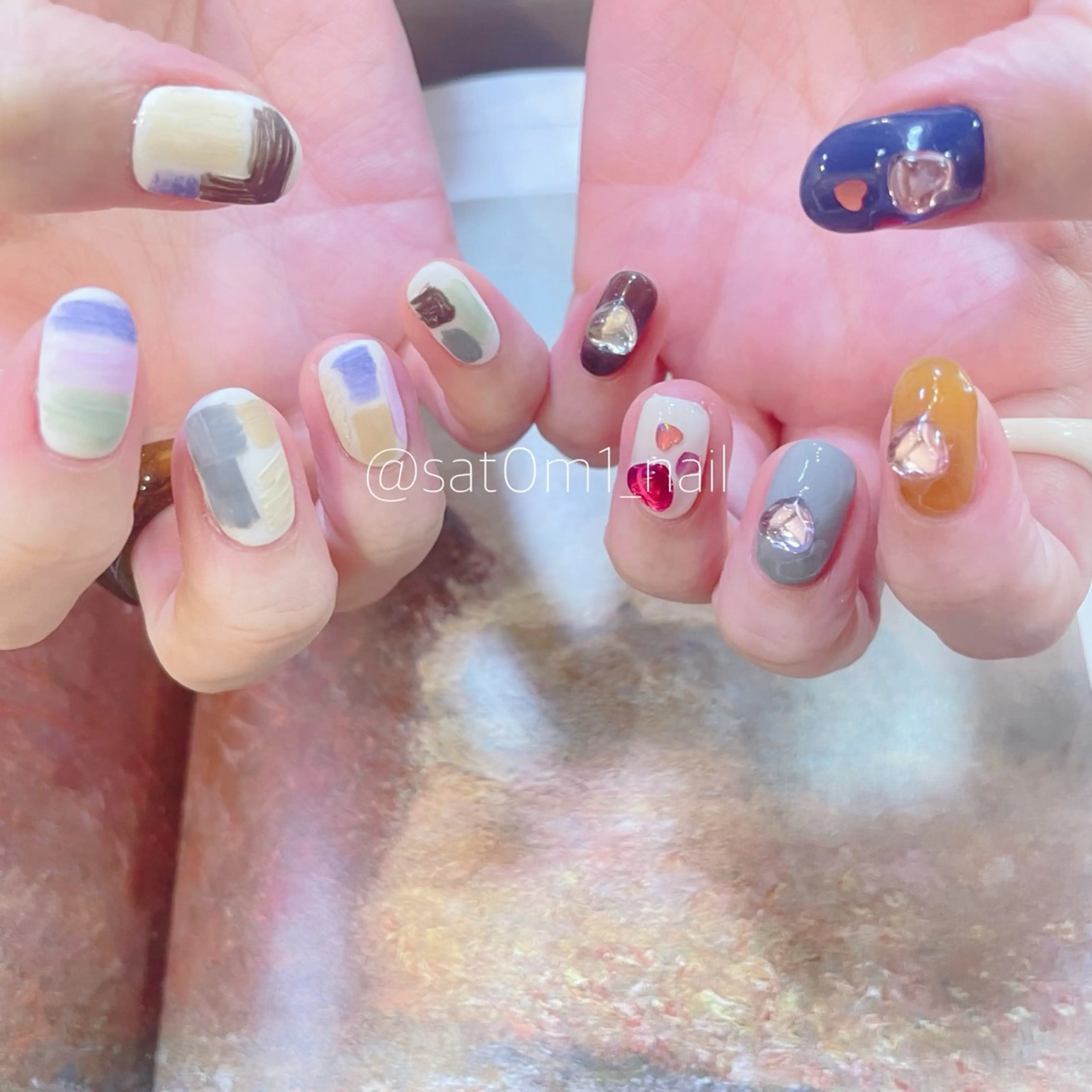 ネイル ハンドネイル 自由が丘✳︎奥沢 nail söpöのネイルデザイン