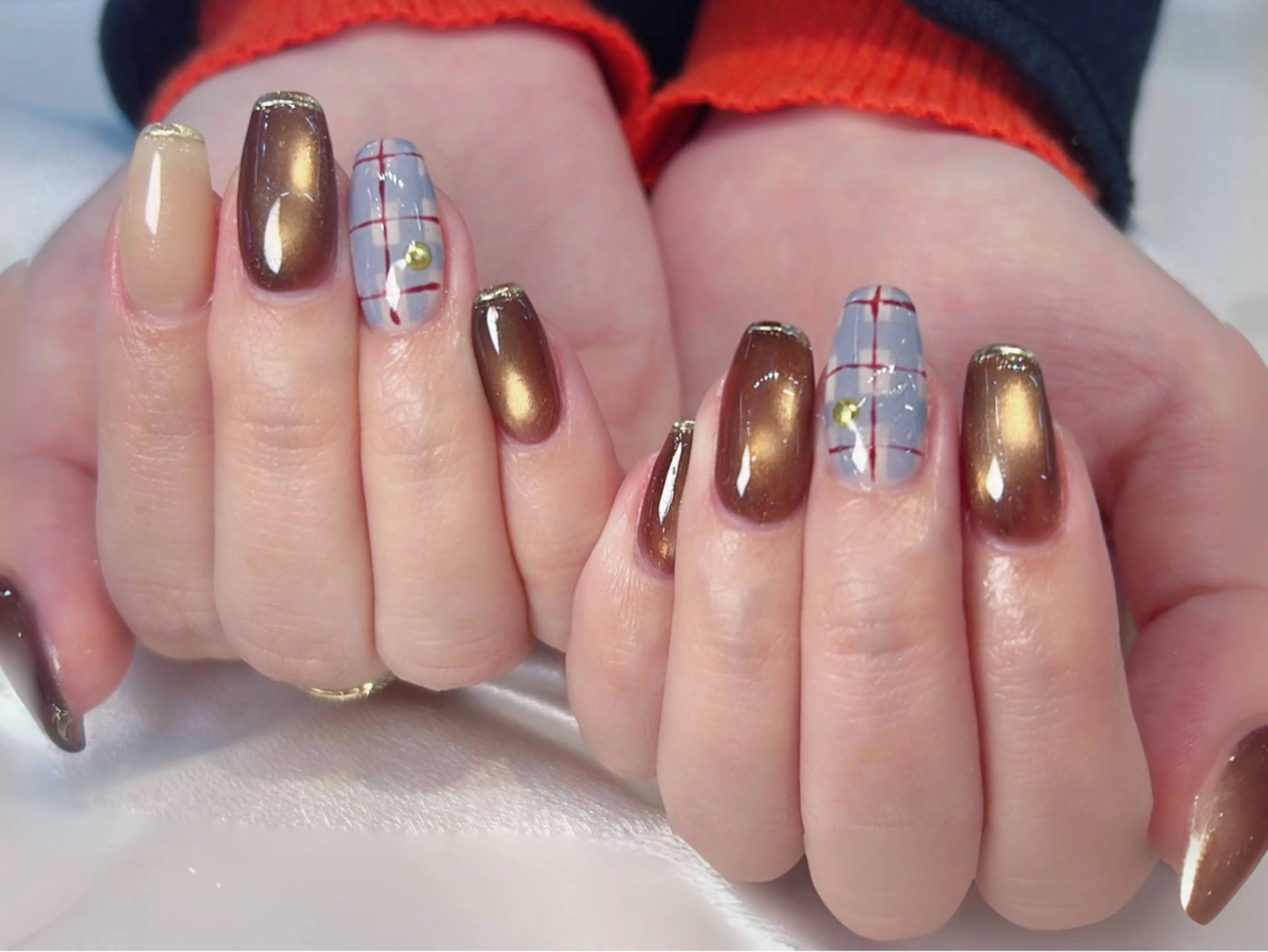 ネイル アートネイル べっ甲ネイル チークネイル 長さ出し フットネイル ハンドネイル ハンドケア ラッキーネイルサロン 西川口東口店のネイルデザイン