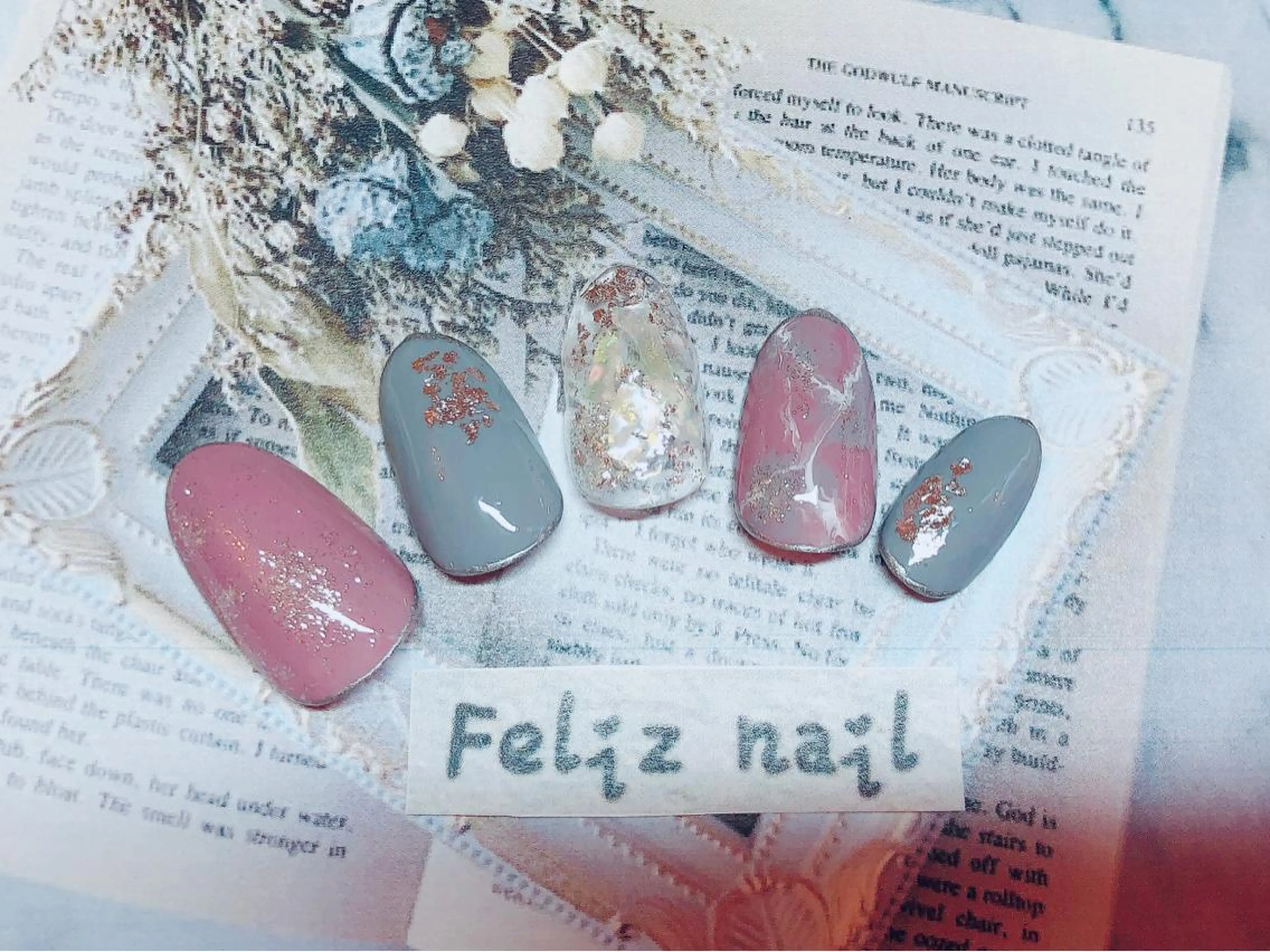 ネイル ジェルネイル 大理石ネイル(マーブル) ニュアンスネイル オフィスネイル パラジェル ハンドネイル ユキカ (ネイリスト)のネイルデザイン