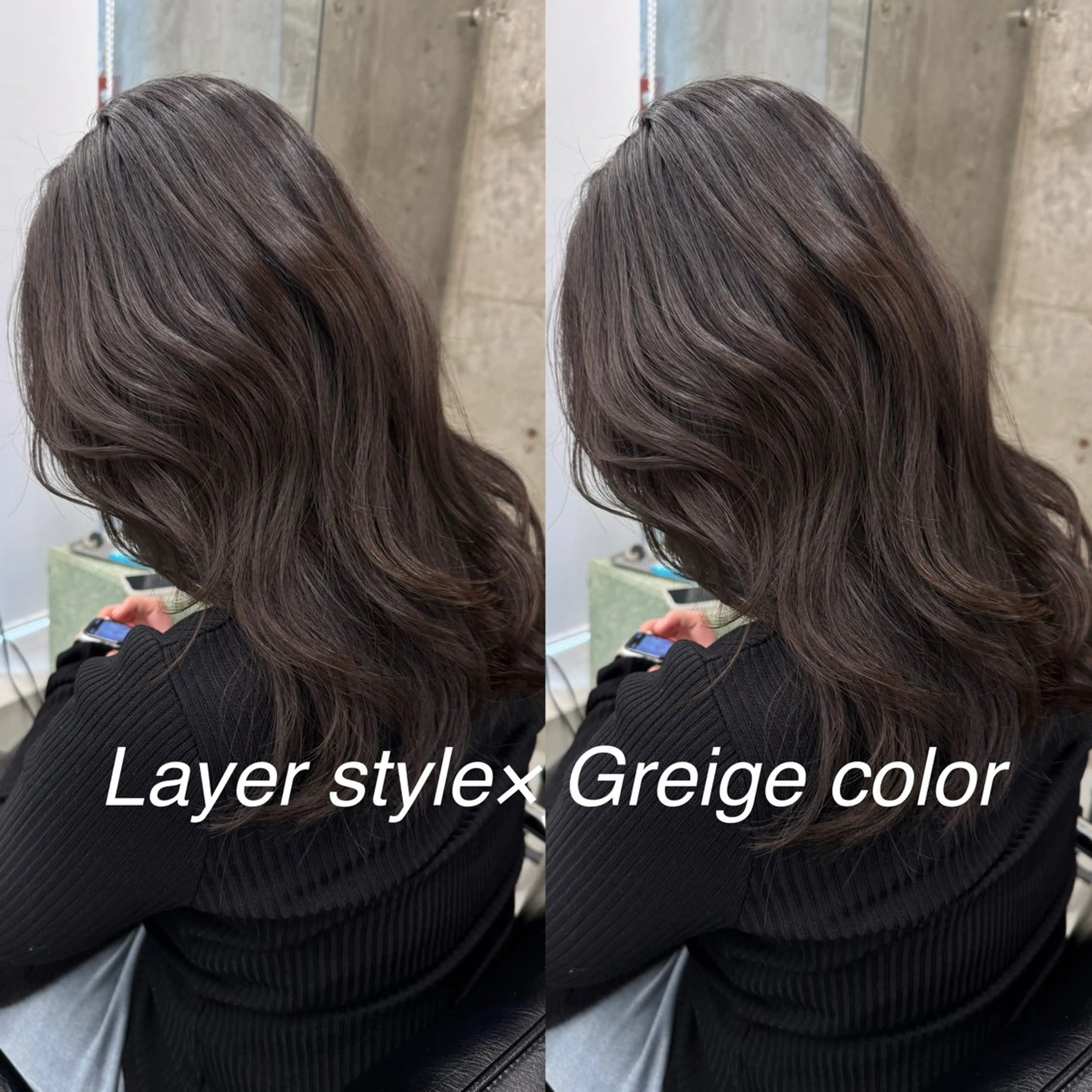 セミロング カラー カット ヘアカラー トリートメント MIKU★デザイン/ 透明感カラー/ボブのヘアスタイル