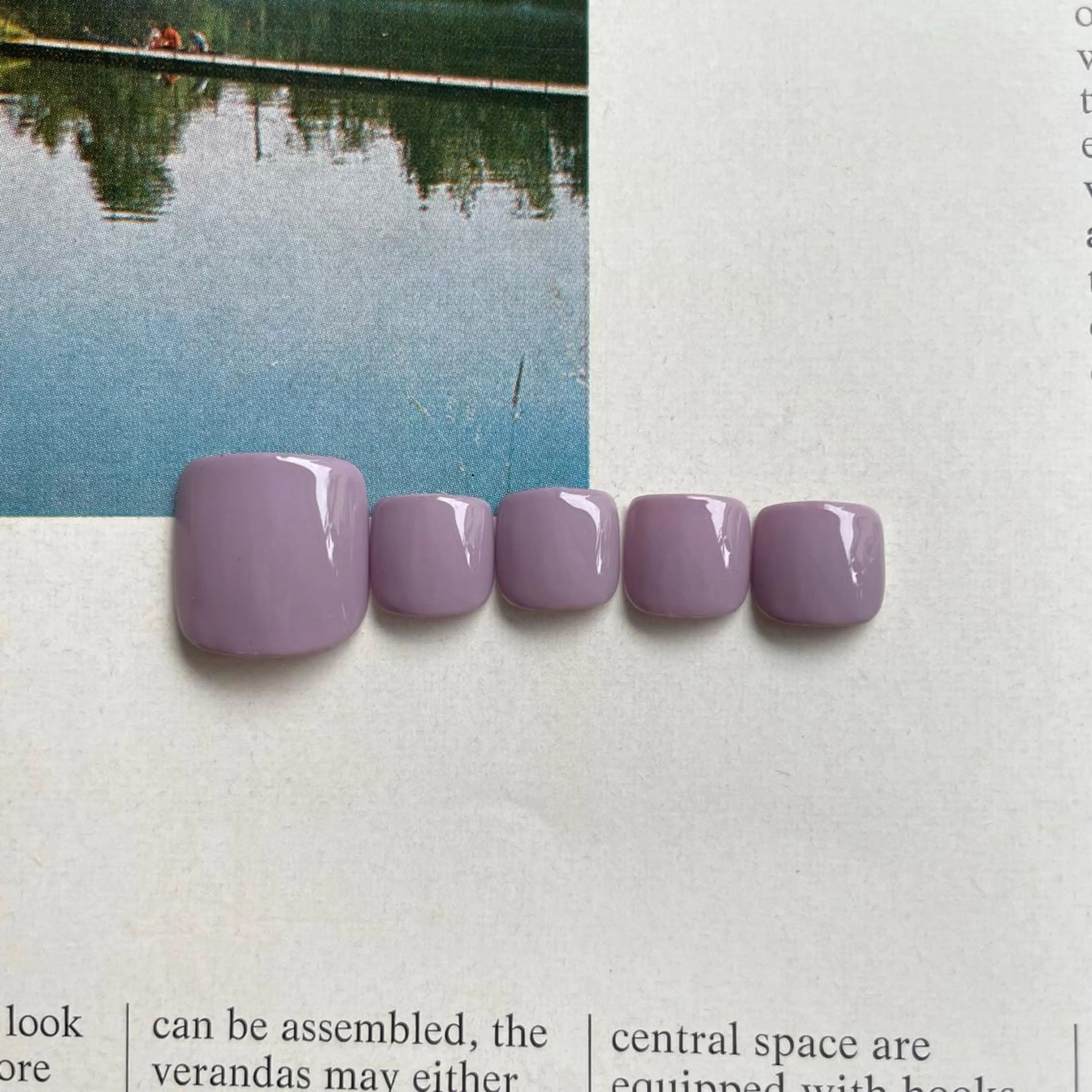 foot one color(オフなし)🪐艶々カラーが自慢🫒パラジェル使用の写真