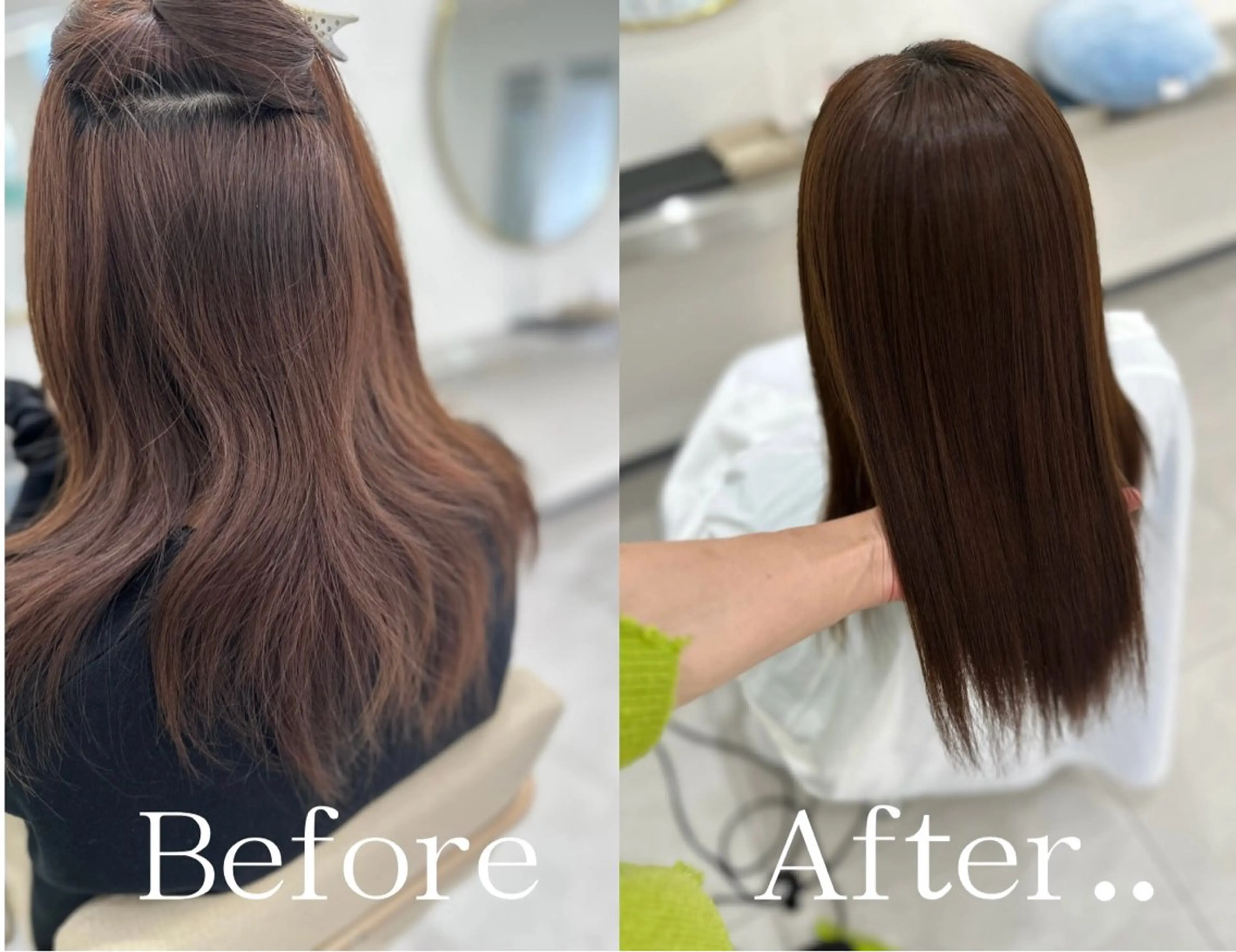 セミロング カット 縮毛矯正 トリートメント oyama /髪質改善🌻のヘアスタイル