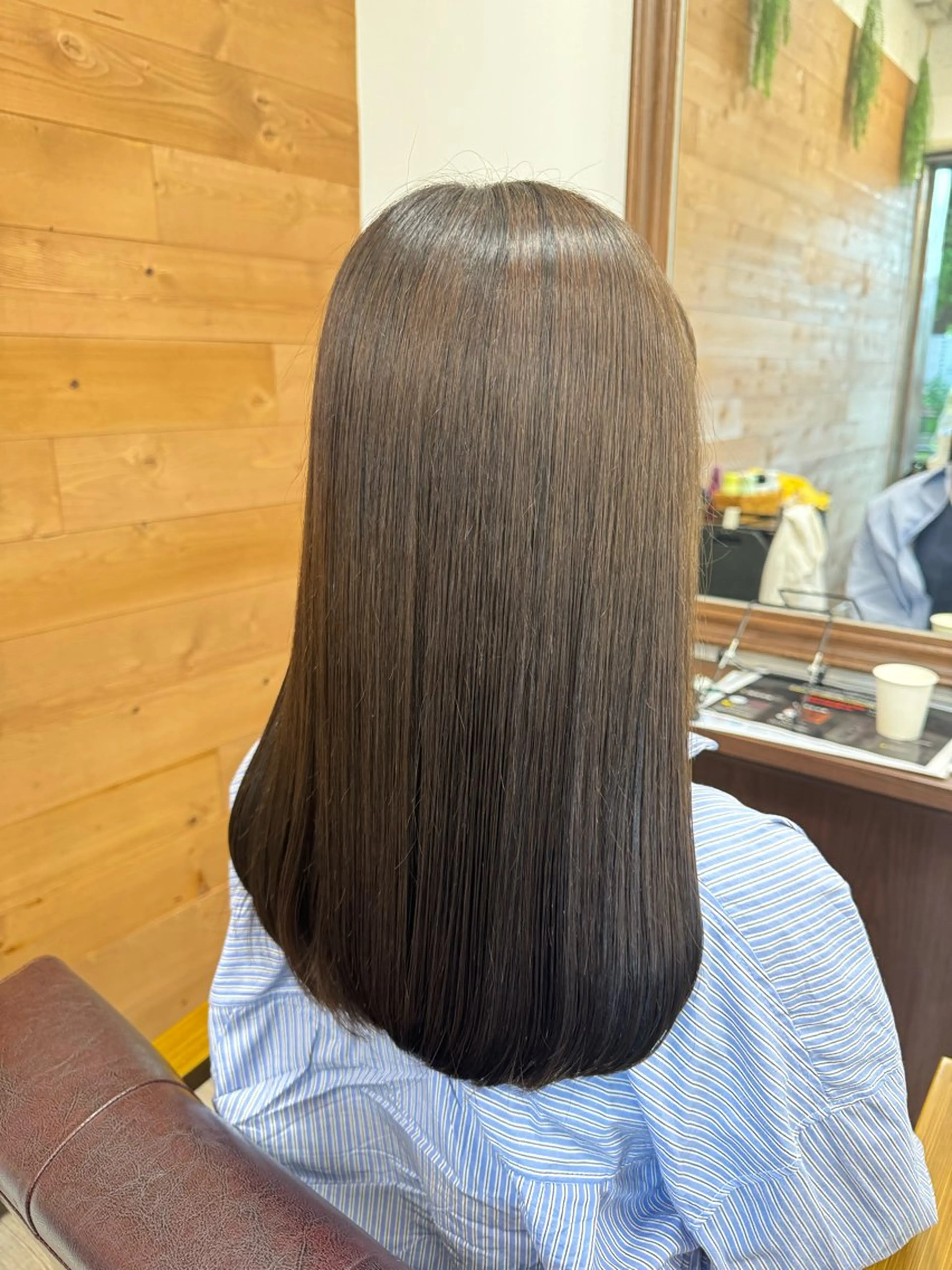 ミディアム ヘアカラー トリートメント メンズカット/透明感 カラー/河端悠花のヘアスタイル