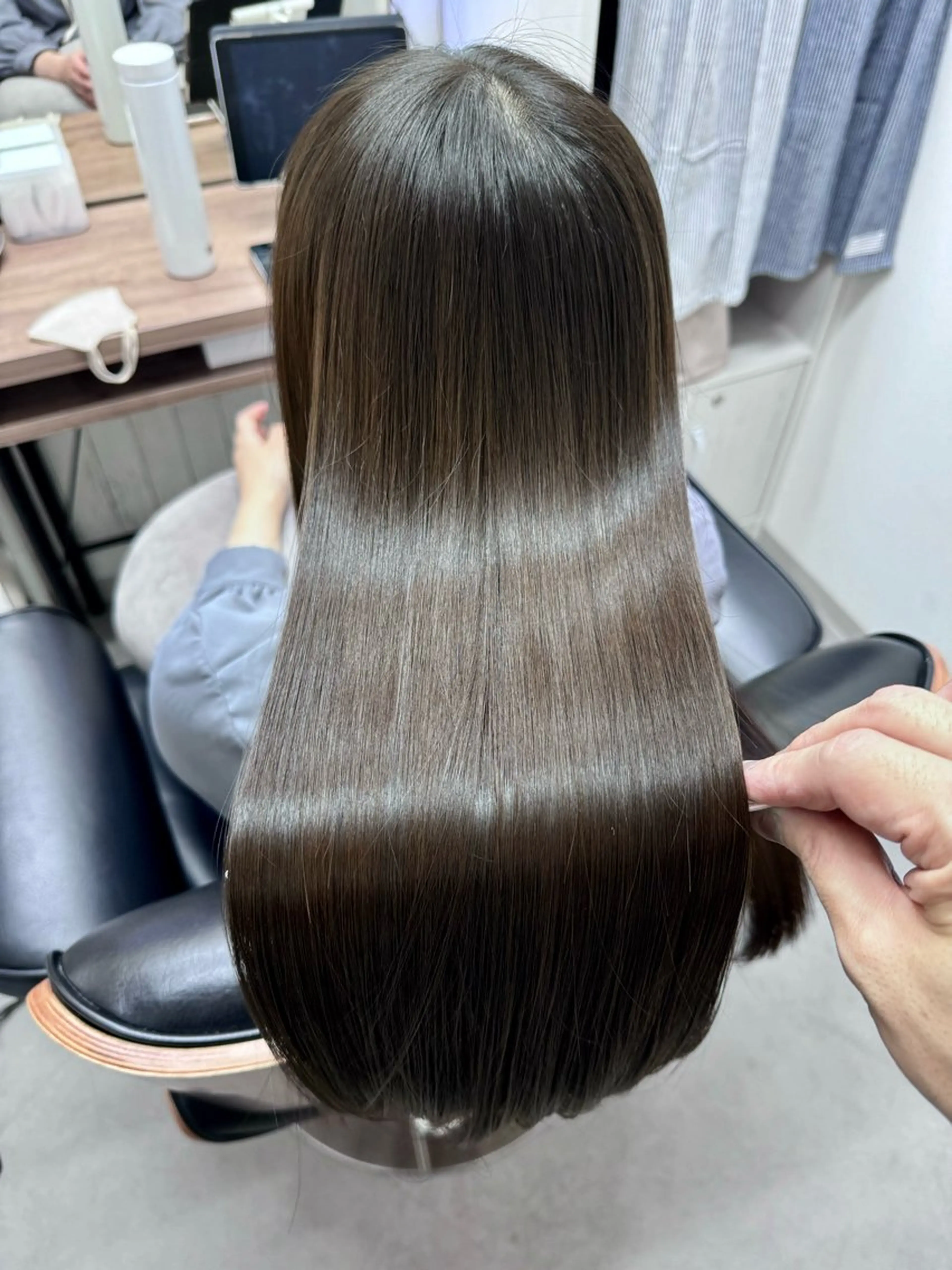 ロング カラー アディクシーカラー イルミナカラー クオルシアカラー 髪質改善 韓国風ヘア The Apartment of Solon 船橋 2nd所属・高橋潤⚜️縮毛矯正 /NEO髪質改善のヘアスタイル