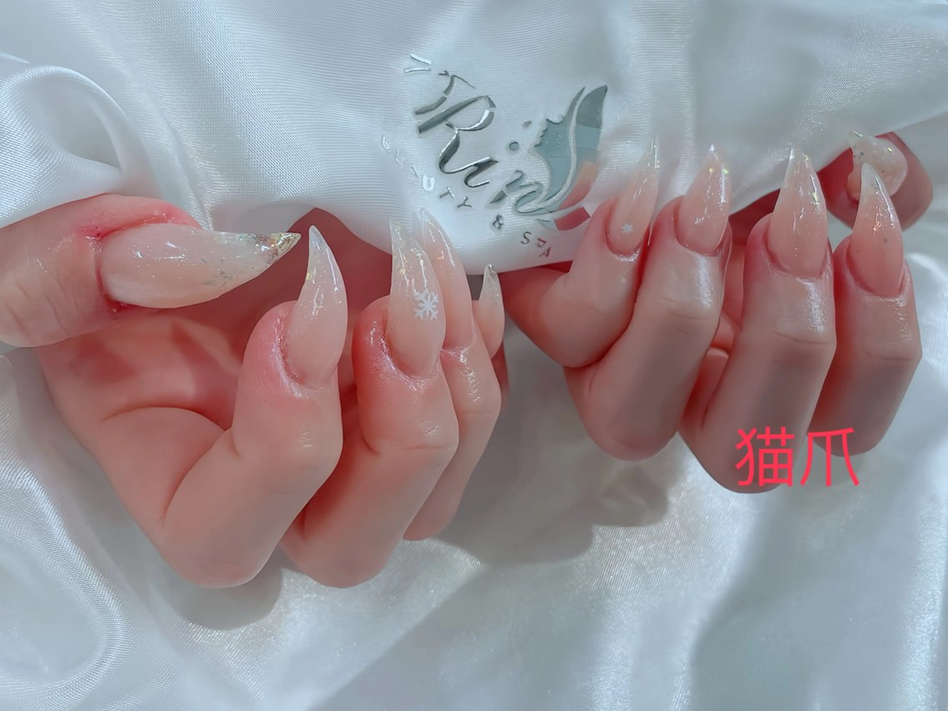 ネイル 成人式 ロングネイル ネイルチップ ハンドネイル Rin Nail 新大久保店のネイルデザイン