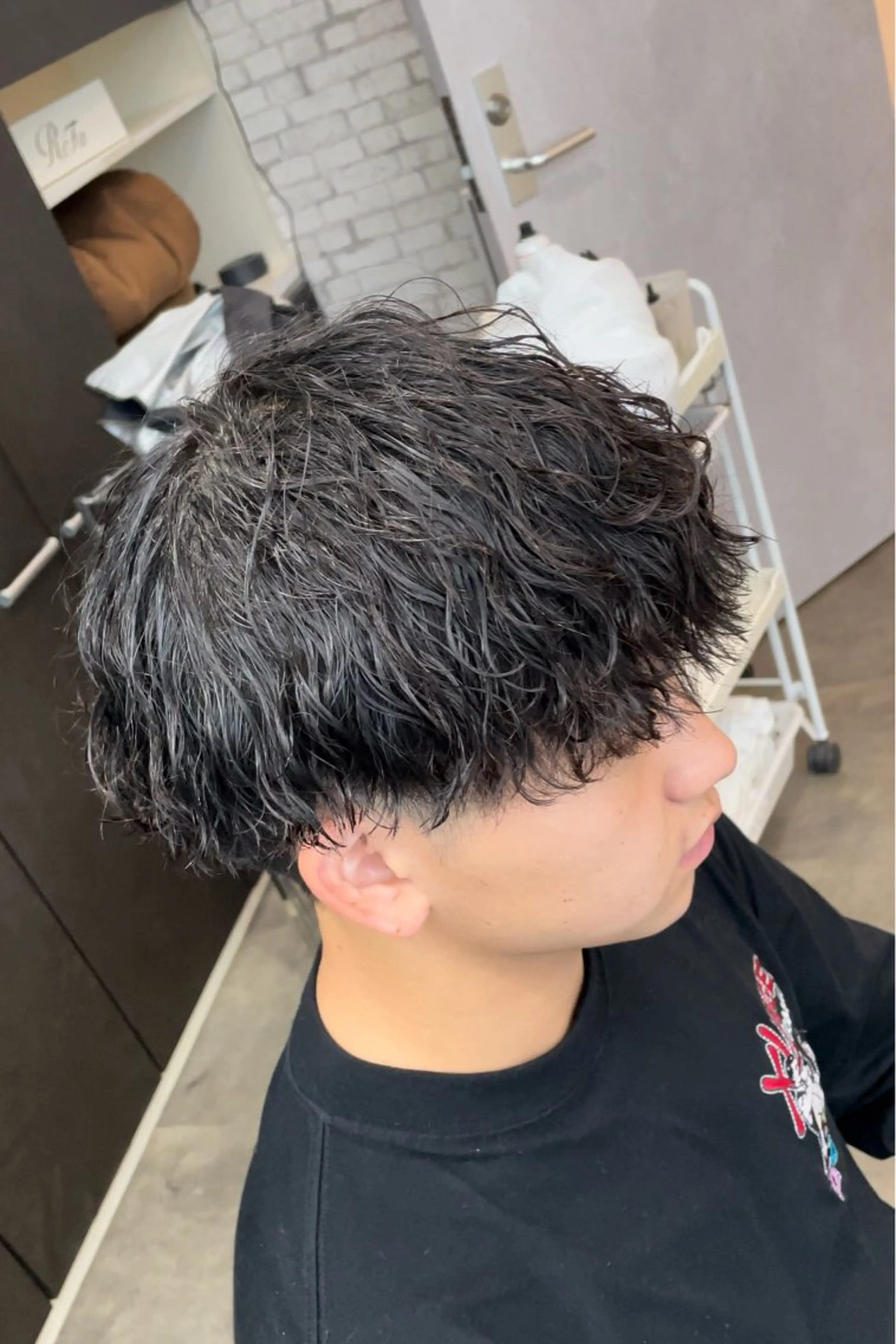 成人式前にカッコよく。カット+特殊パーマの写真