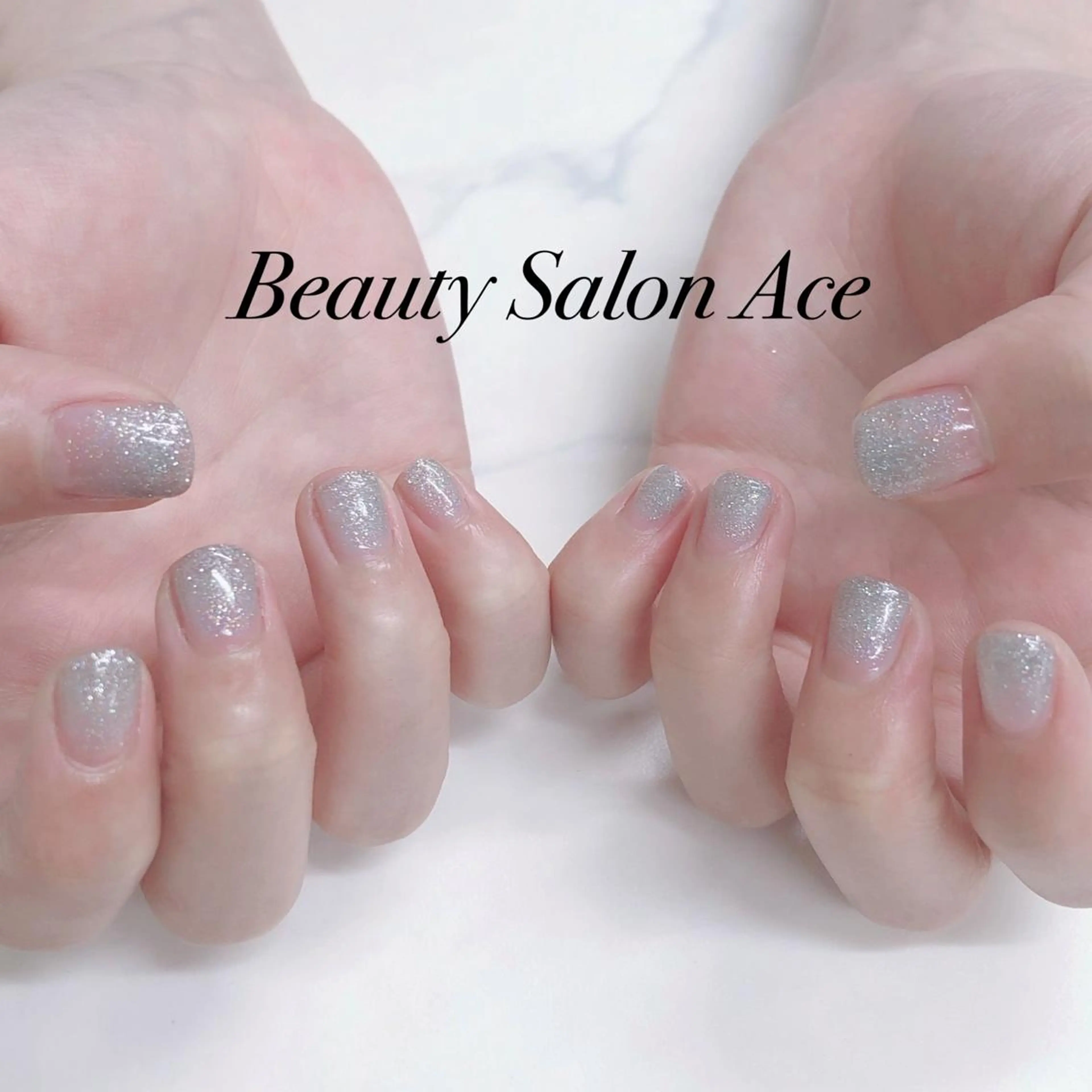ネイル ラメ(グリッター) メンズネイル 夏ネイル ハンドネイル ハンドケア Beauty Salon Ace（ネイルサロン　エース）所属・池袋フィルイン Ace♡長さだしのネイルデザイン