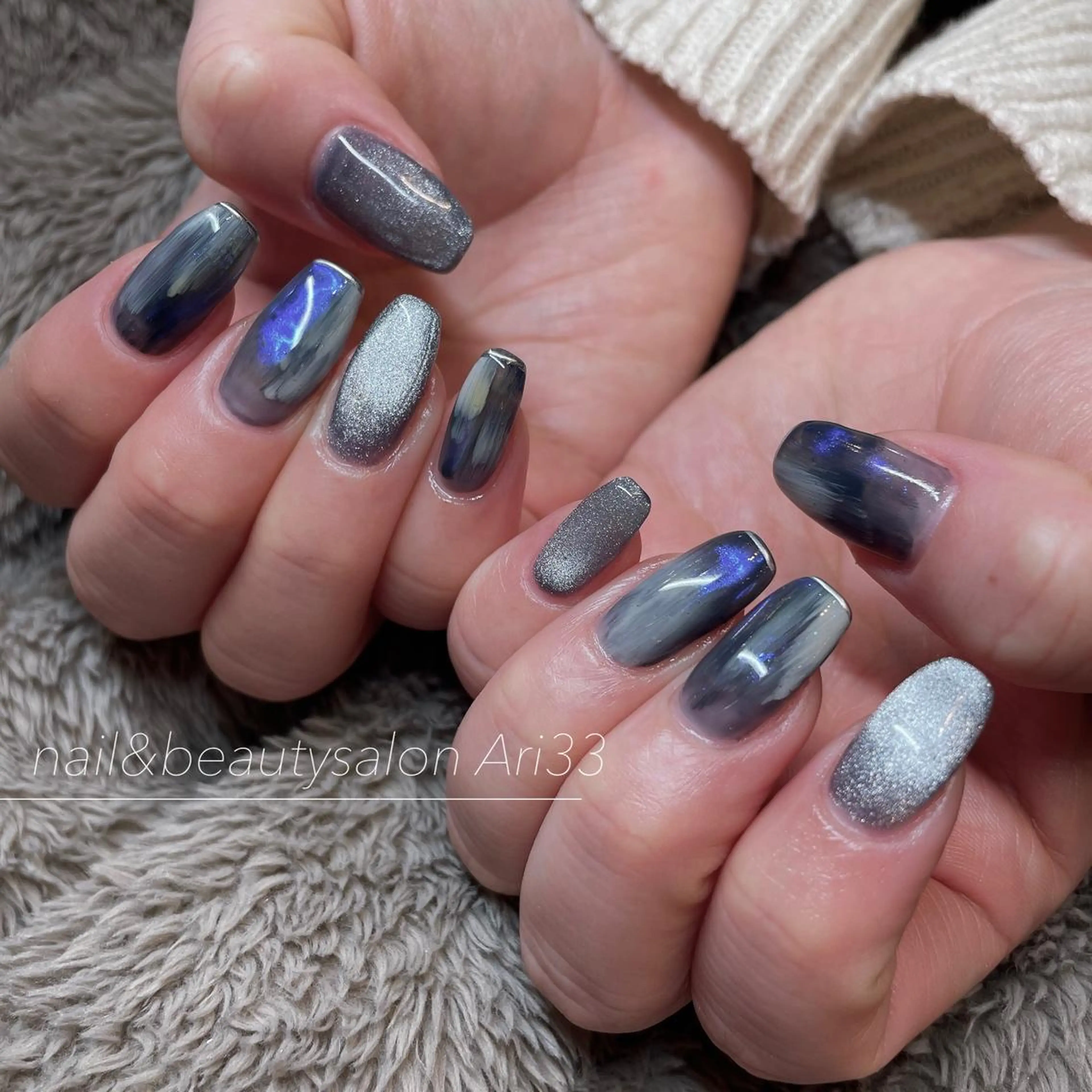 ネイル ニュアンスネイル ハンドネイル プライベートサロン Ari33nailのネイルデザイン