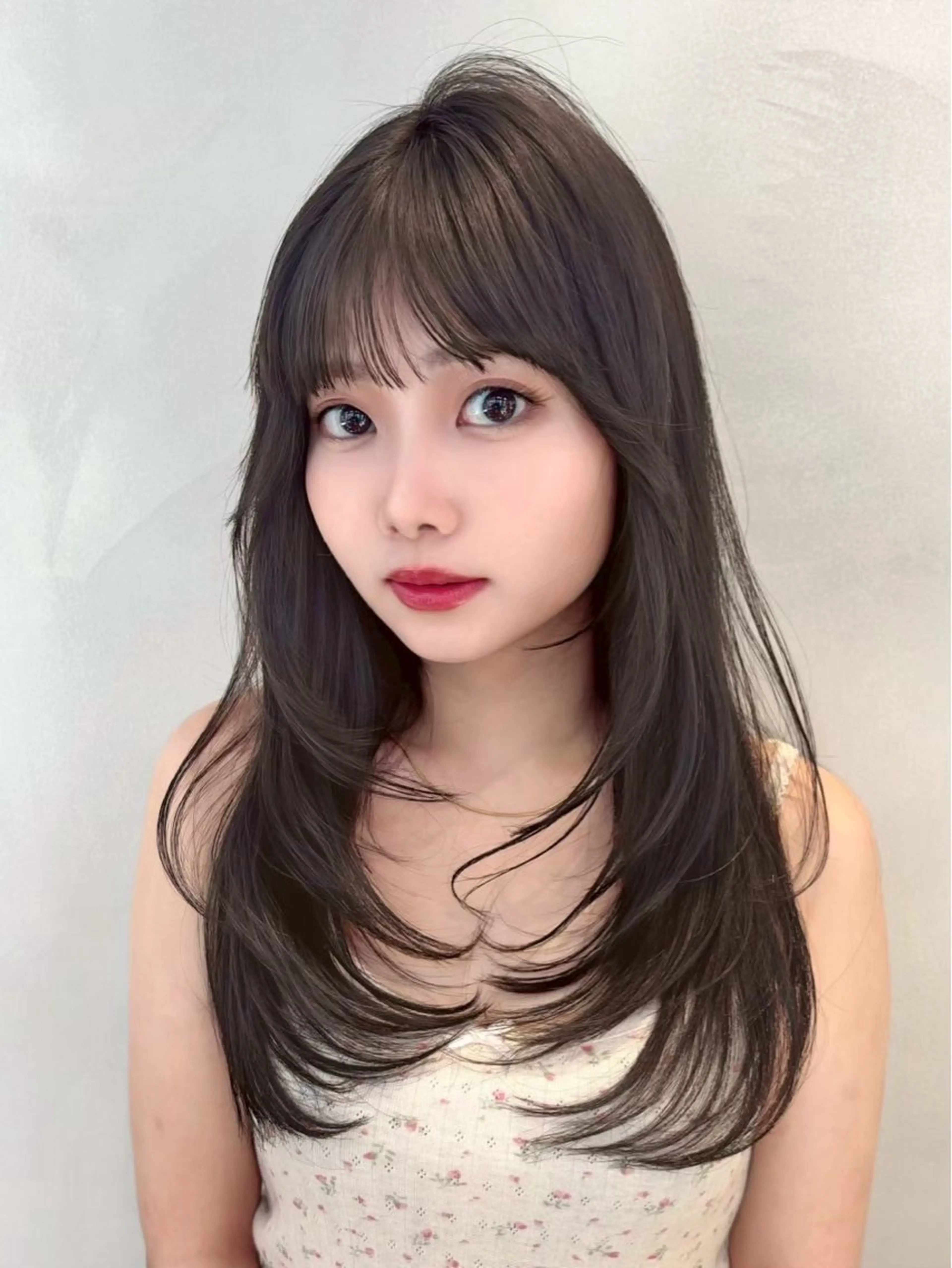 ロング レイヤーカット カット ヘアカラー トリートメント 美髪矯正🫧/ 吉田こうすけのヘアスタイル