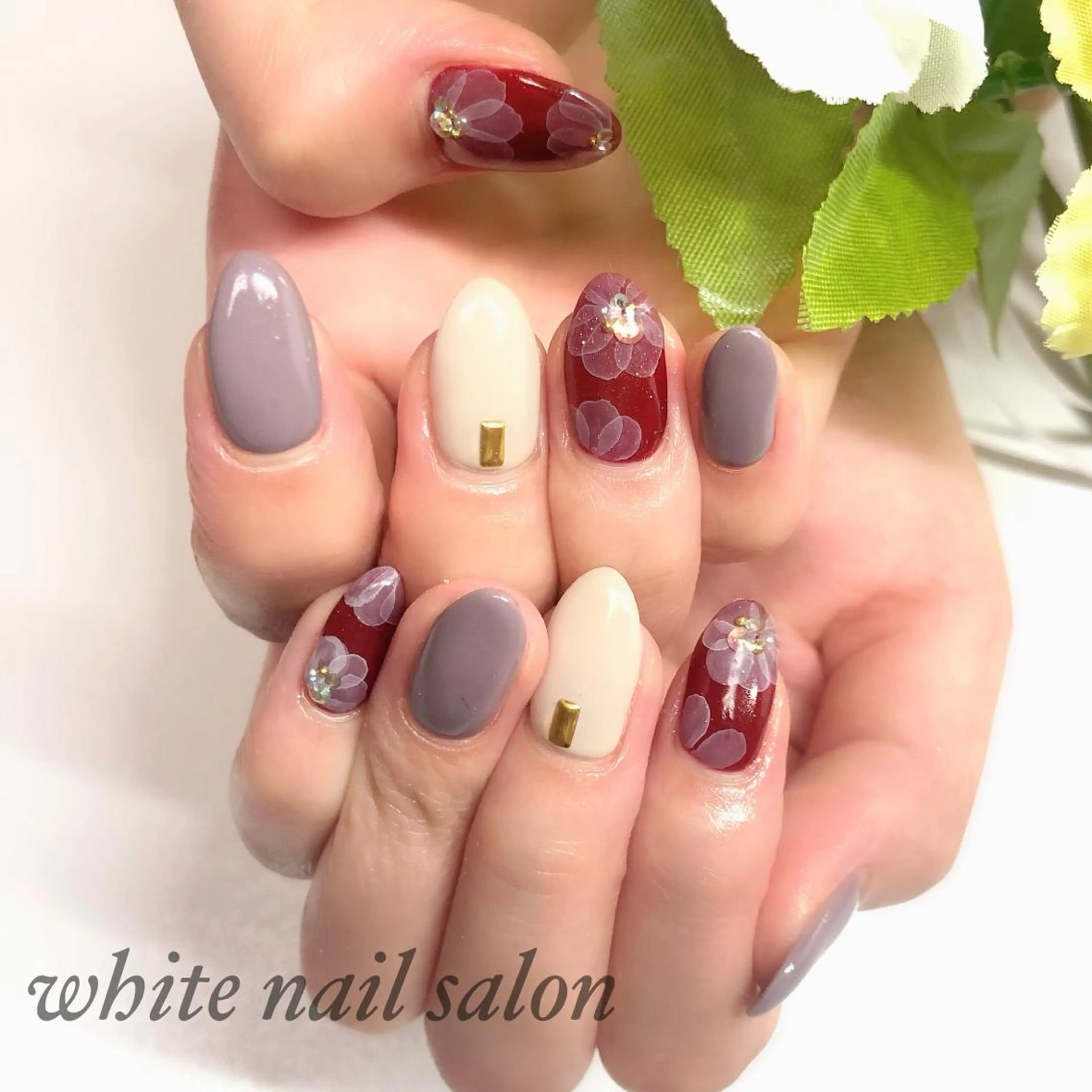 ネイル アートネイル フットネイル フレンチネイル ジェルネイル ハードジェル ハンドネイル white nail salonのネイルデザイン
