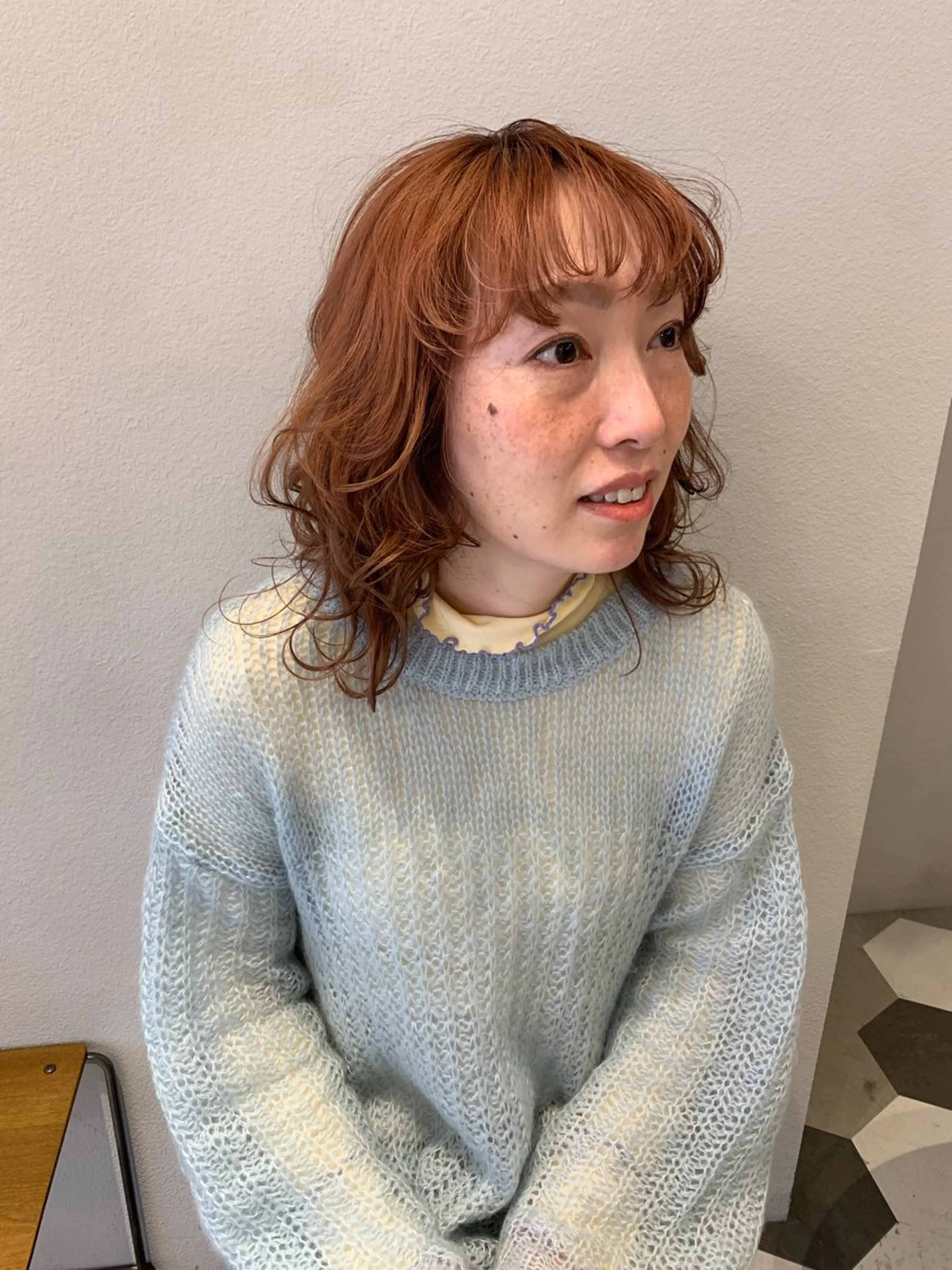 ミディアム カラー ヘアカラー ブリーチ/アレンジ 天満/chihiroのヘアスタイル