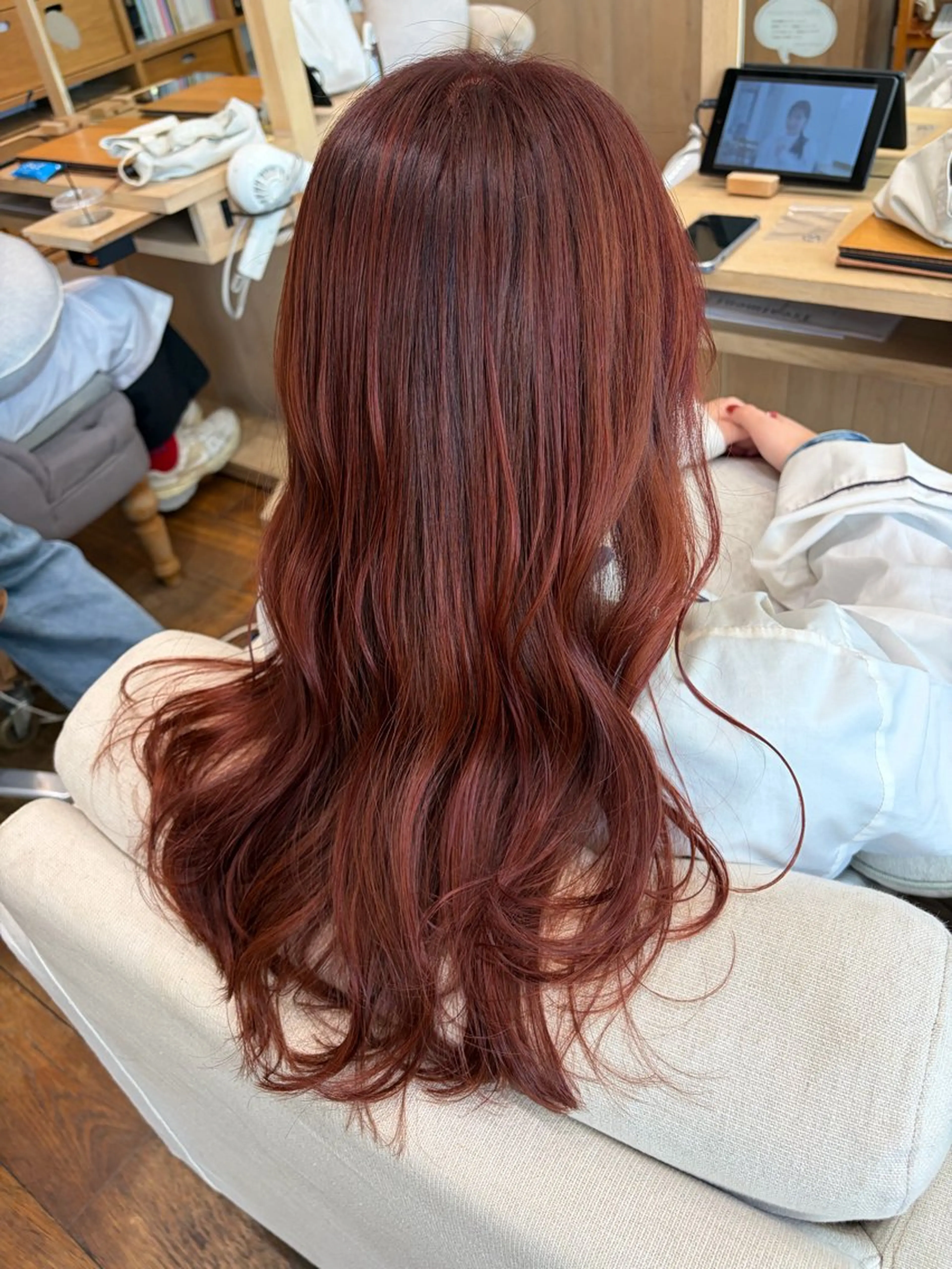 セミロング カラー ヘアカラー 暖色カラー/似合わせ カット/名古屋/辻のヘアスタイル