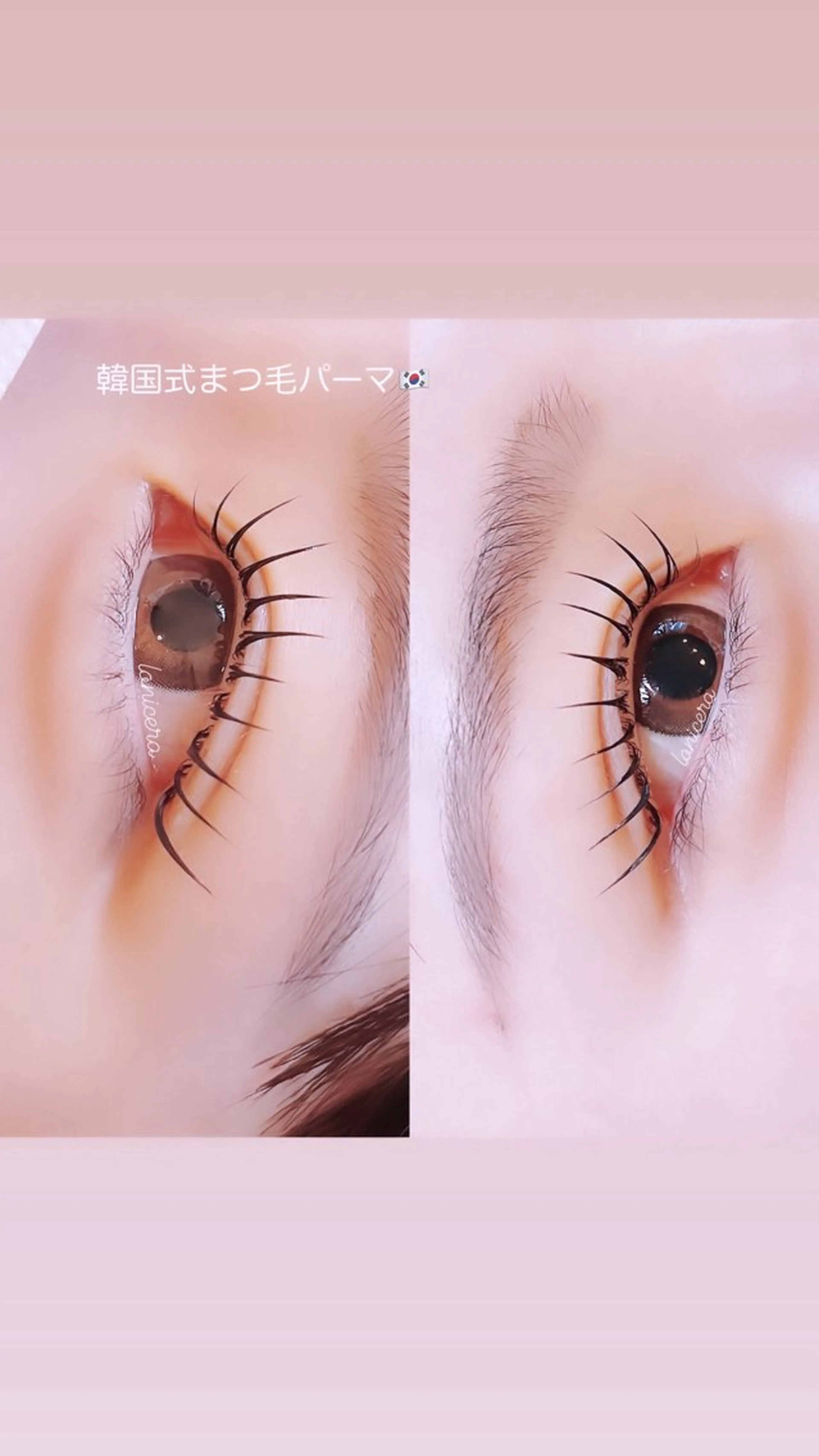 マツエク・マツパ 韓国風マツエク 一重×まつ毛パーマ ロニセラ アイラッシュのマツエク・マツパデザイン