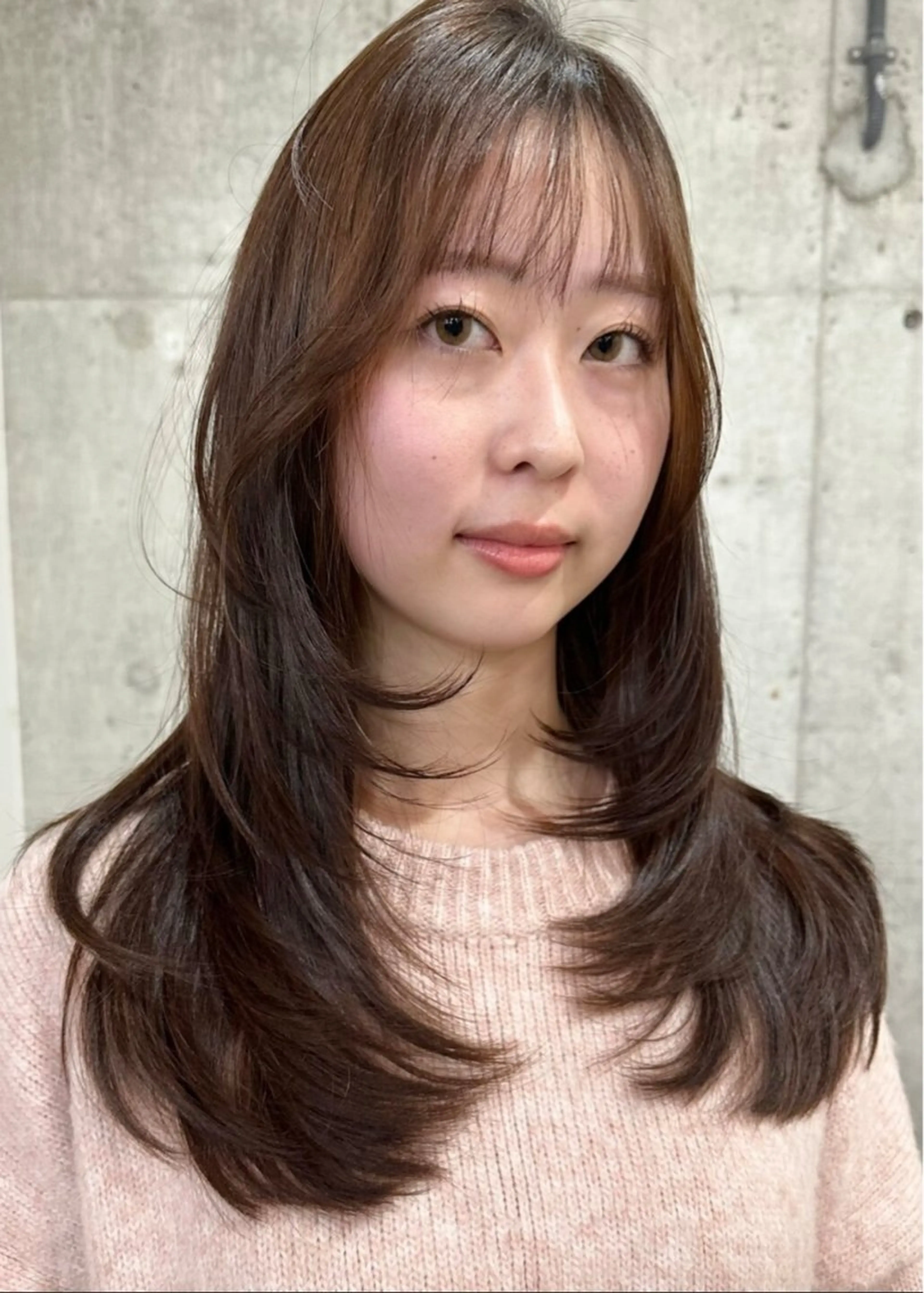 ロング カラー 飯田 晟恭のヘアスタイル