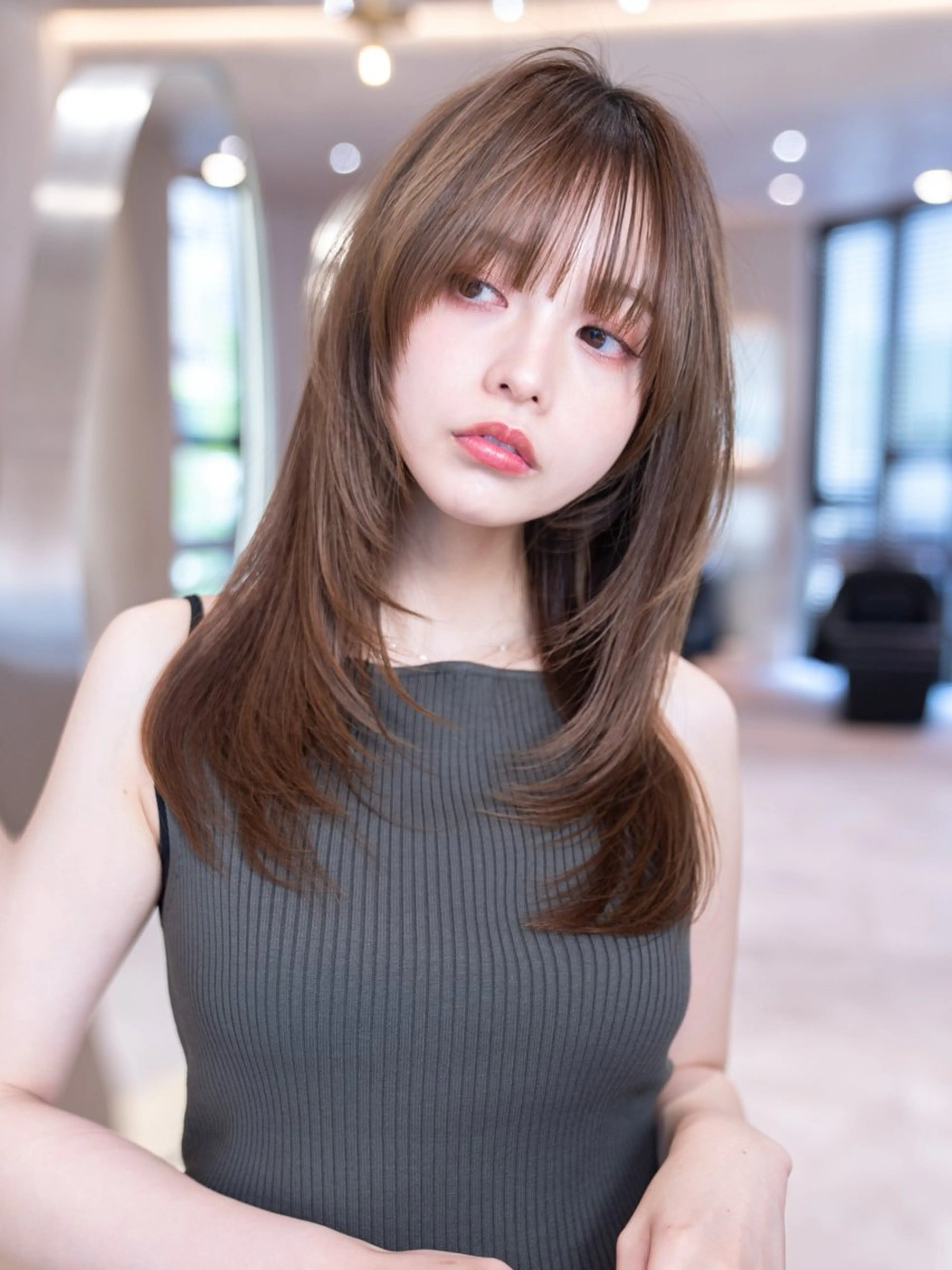 ロング ヘアカラー トリートメント 渋谷／透明感カラー kuttiのヘアスタイル