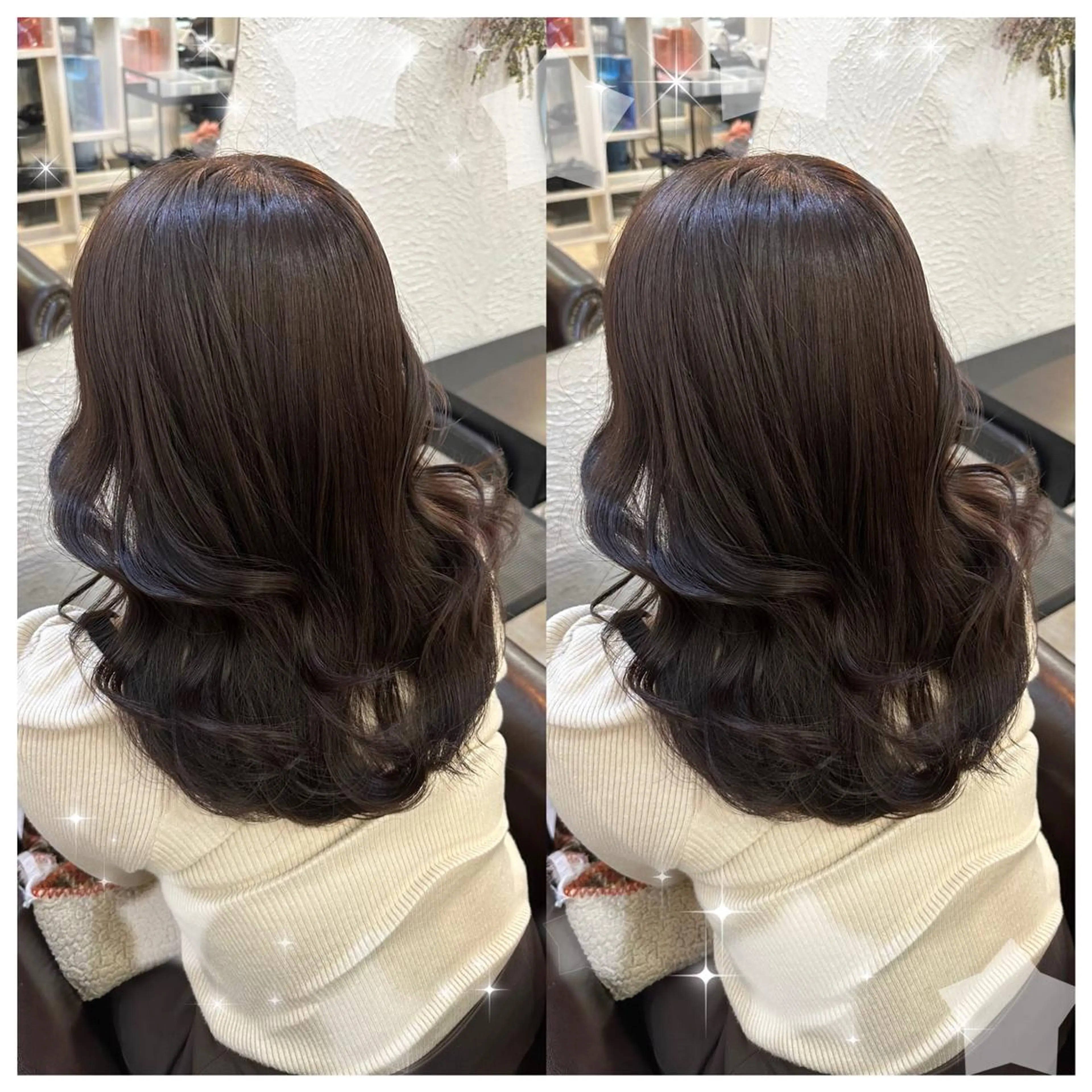 ロング カラー シールエクステ アッシュ バレイヤージュ 黒髪 ブリーチ セキグチ💞 lilaのマツエク・マツパデザイン