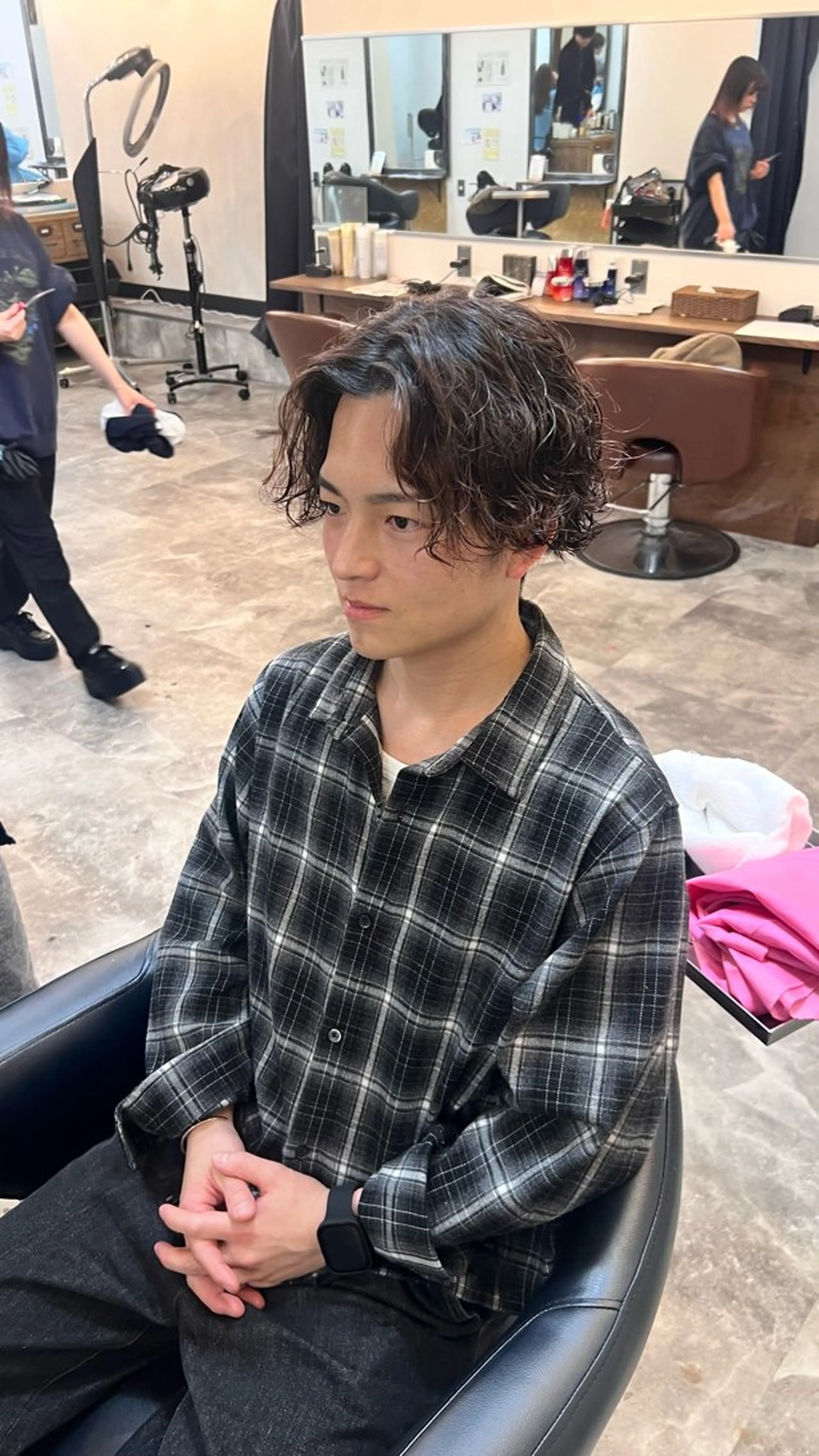 パーマ メンズ カット パーマ 毛流れ職人 /和田瑞生のヘアスタイル