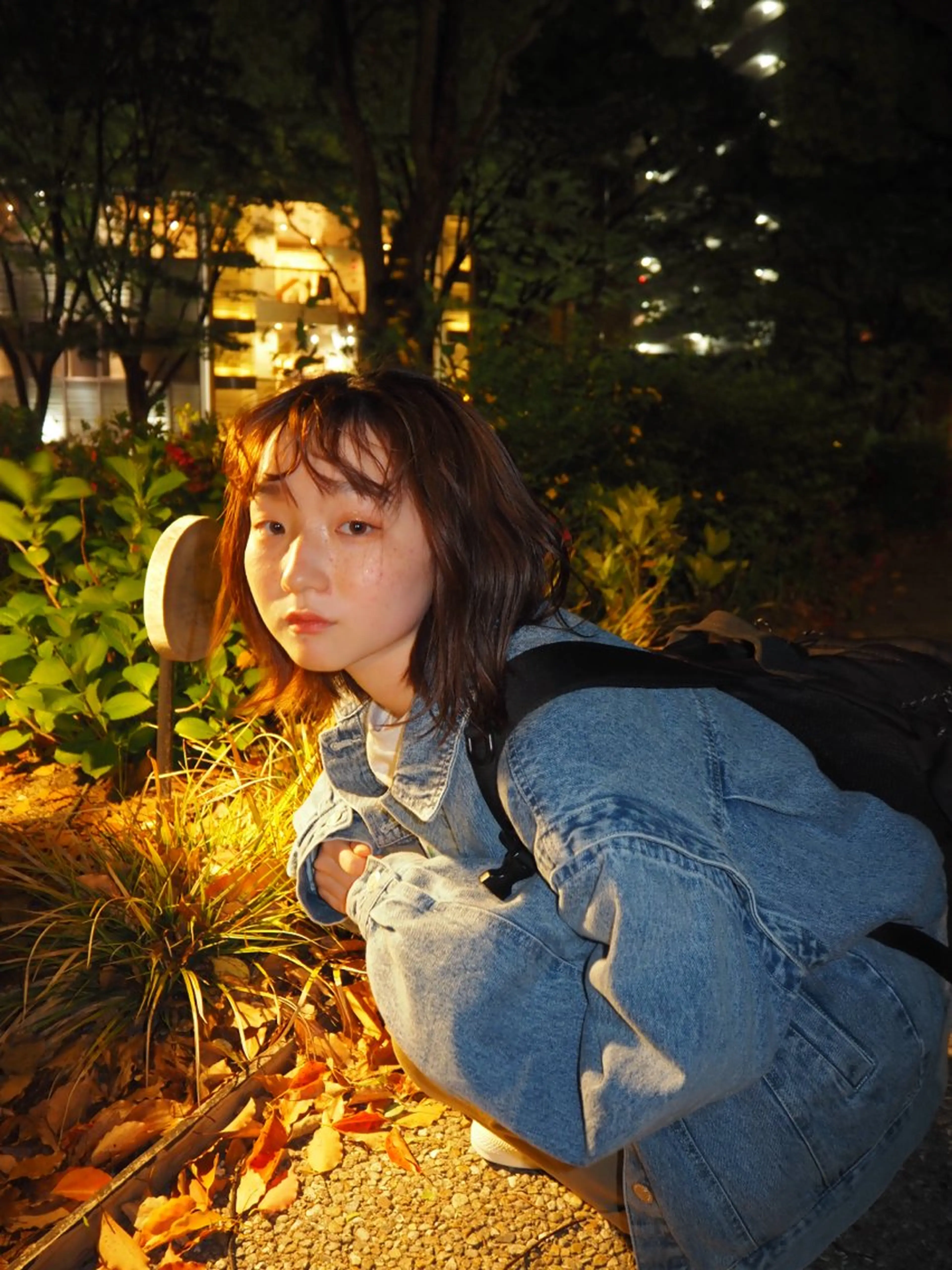 ミディアム カラー オレンジ くすみカラー/ パーマ/ろーれんのヘアスタイル