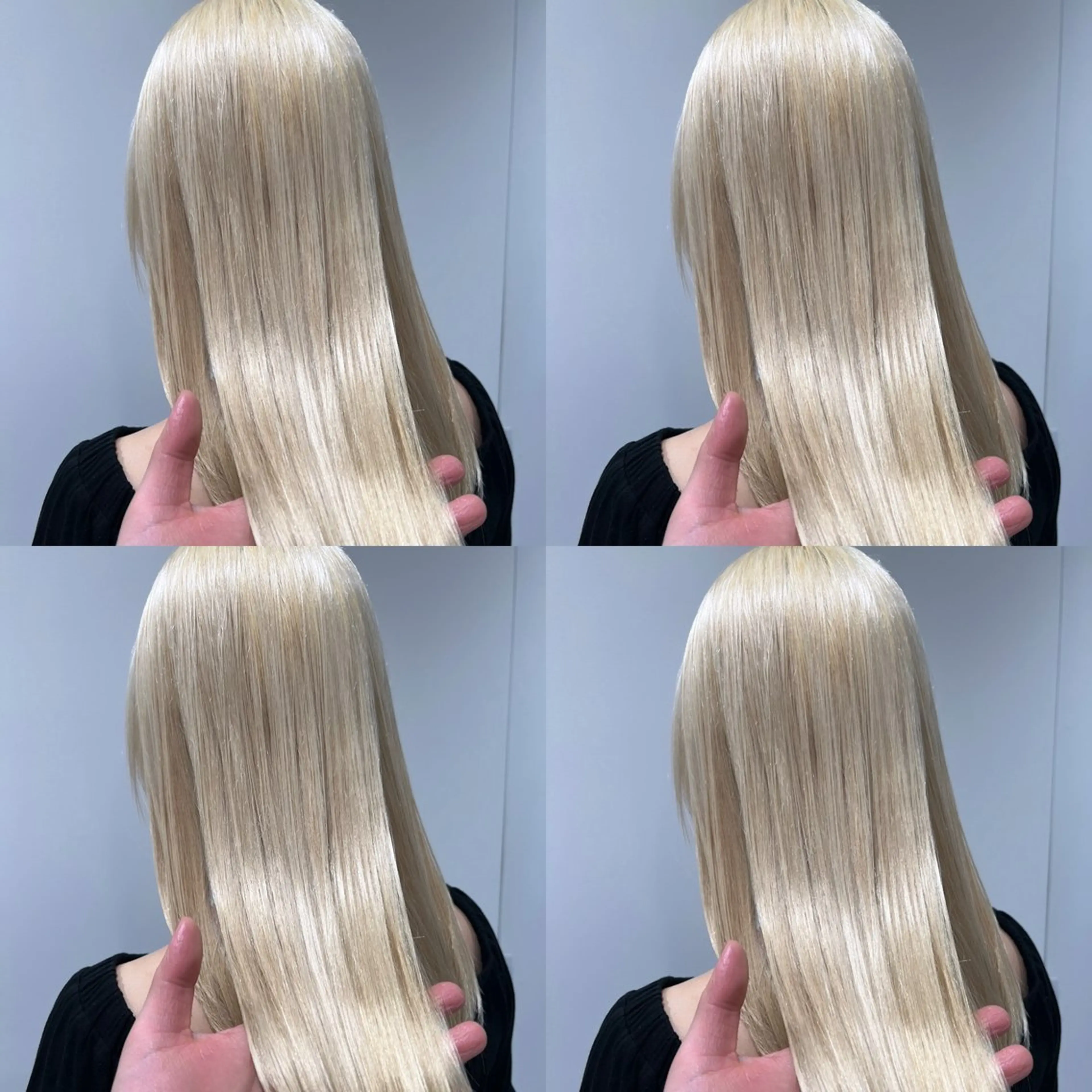 セミロング カラー ブロンド ホワイトブロンド カット ヘアカラー 💎透明感カラー特化 💎TAISEIのヘアスタイル