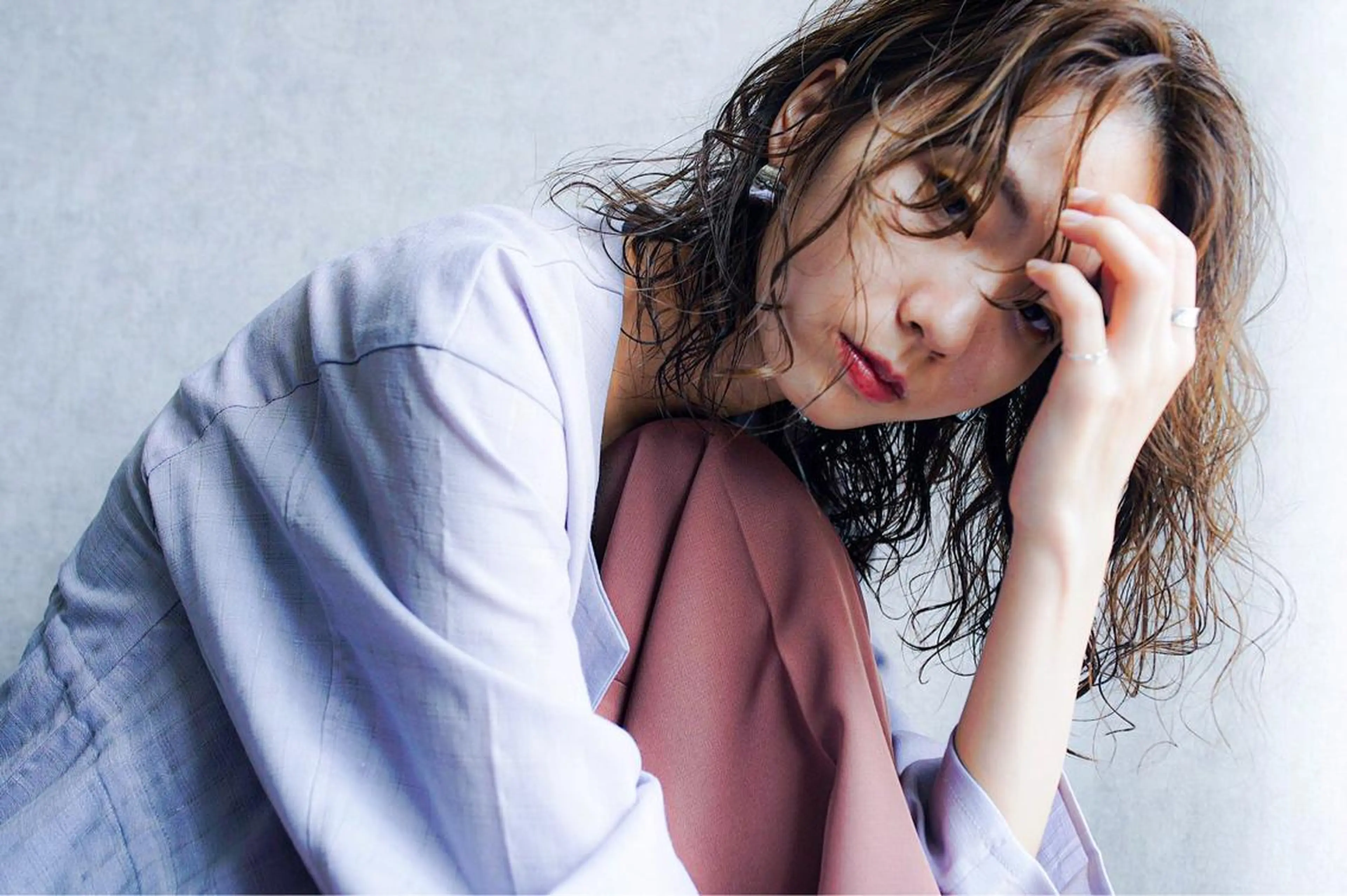 セミロング カラー パーマ ヘアアレンジ セミロングパーマ men’s salon NOA solte. 【メンズサロン ノアソルテ】所属・メンズパーマ職人 加藤 弘貴のヘアスタイル