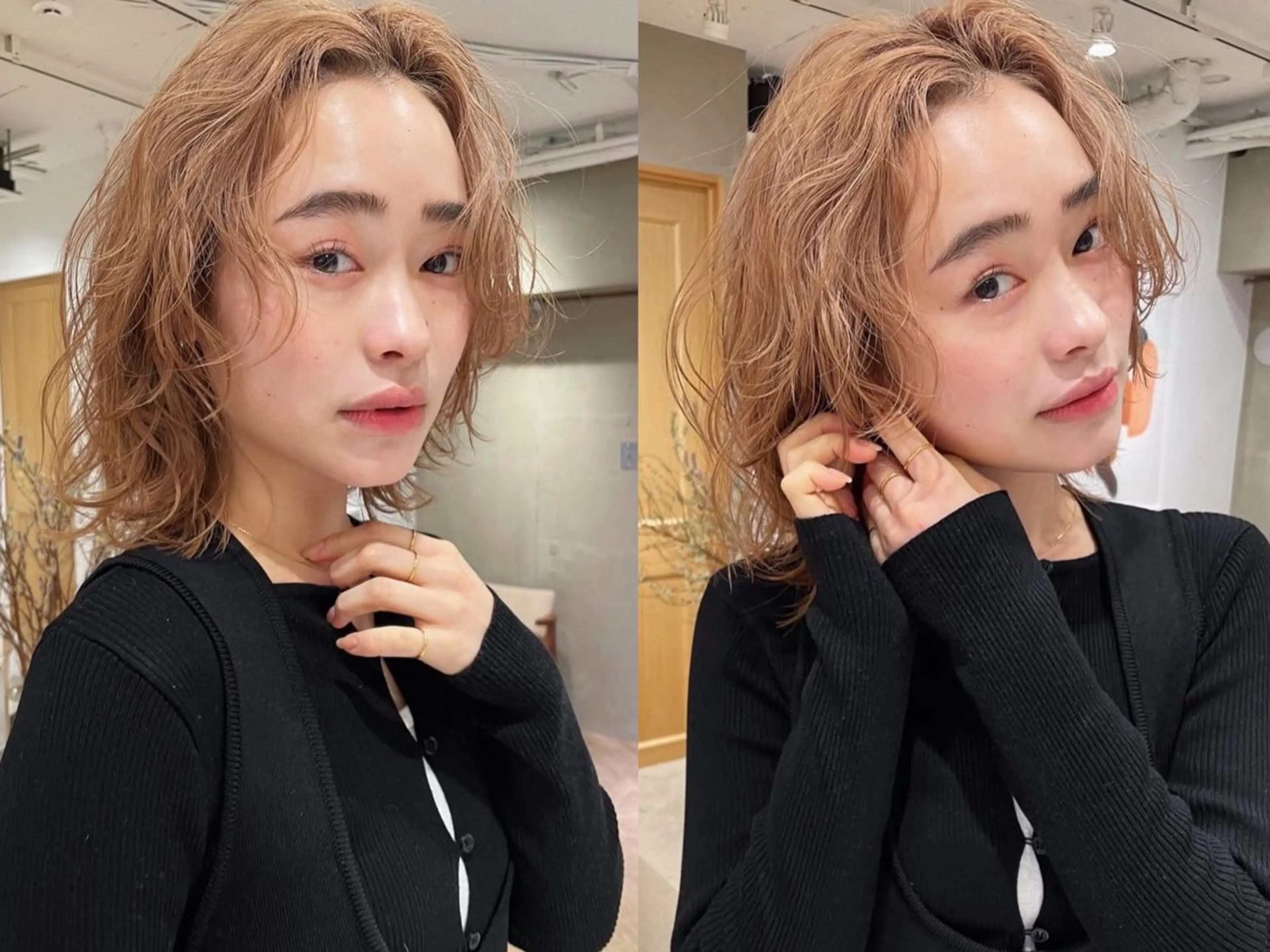 ショート カラー ベージュカラー 透明感カラー ダブルカラー ハイトーンカラー ボブ ヘアカラー 高発色ブリーチ/ ハイレイヤー🪽aiのヘアスタイル