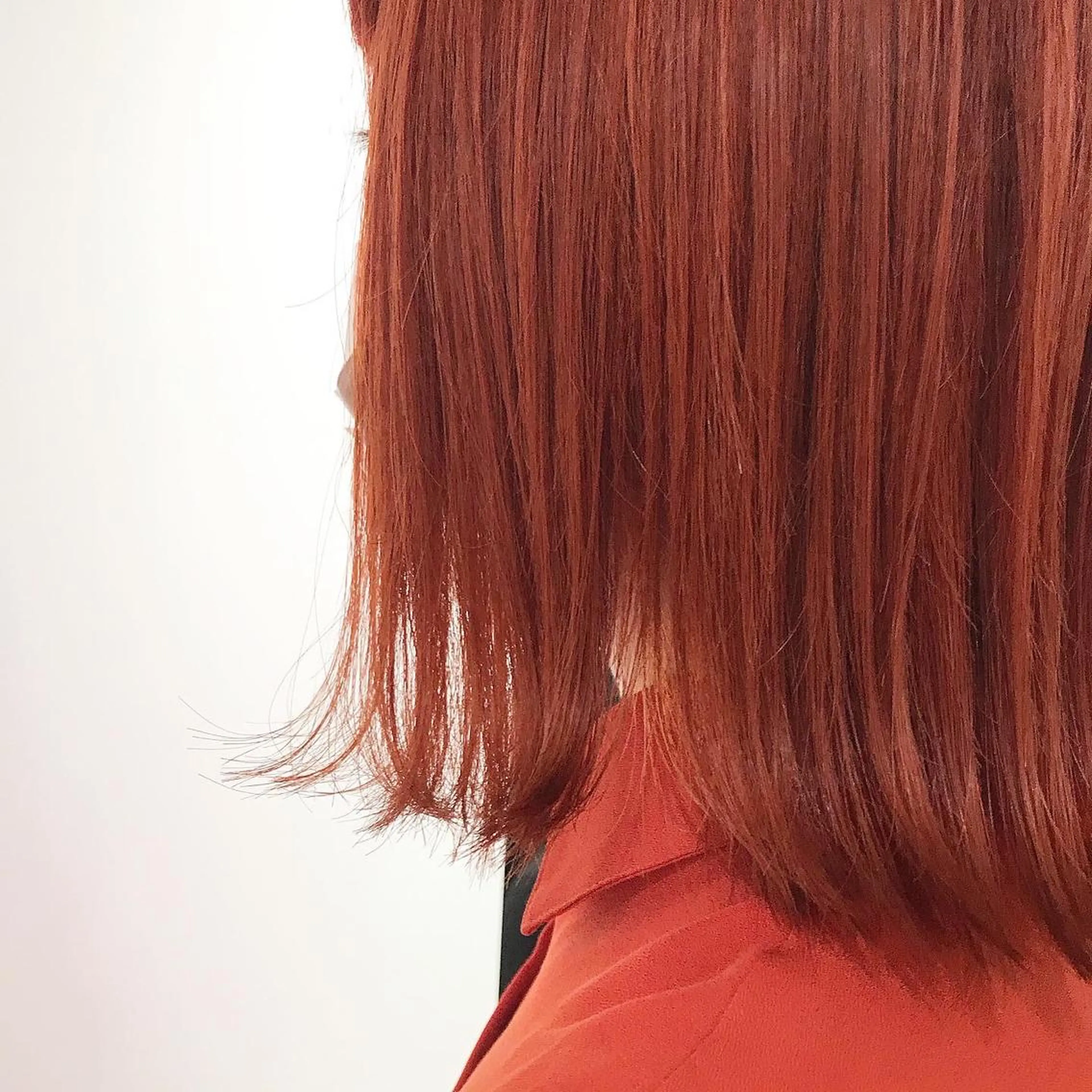 ミディアム カラー オレンジ カット ヘアカラー 福島成美/髪質改善 縮毛矯正/カラーのヘアスタイル