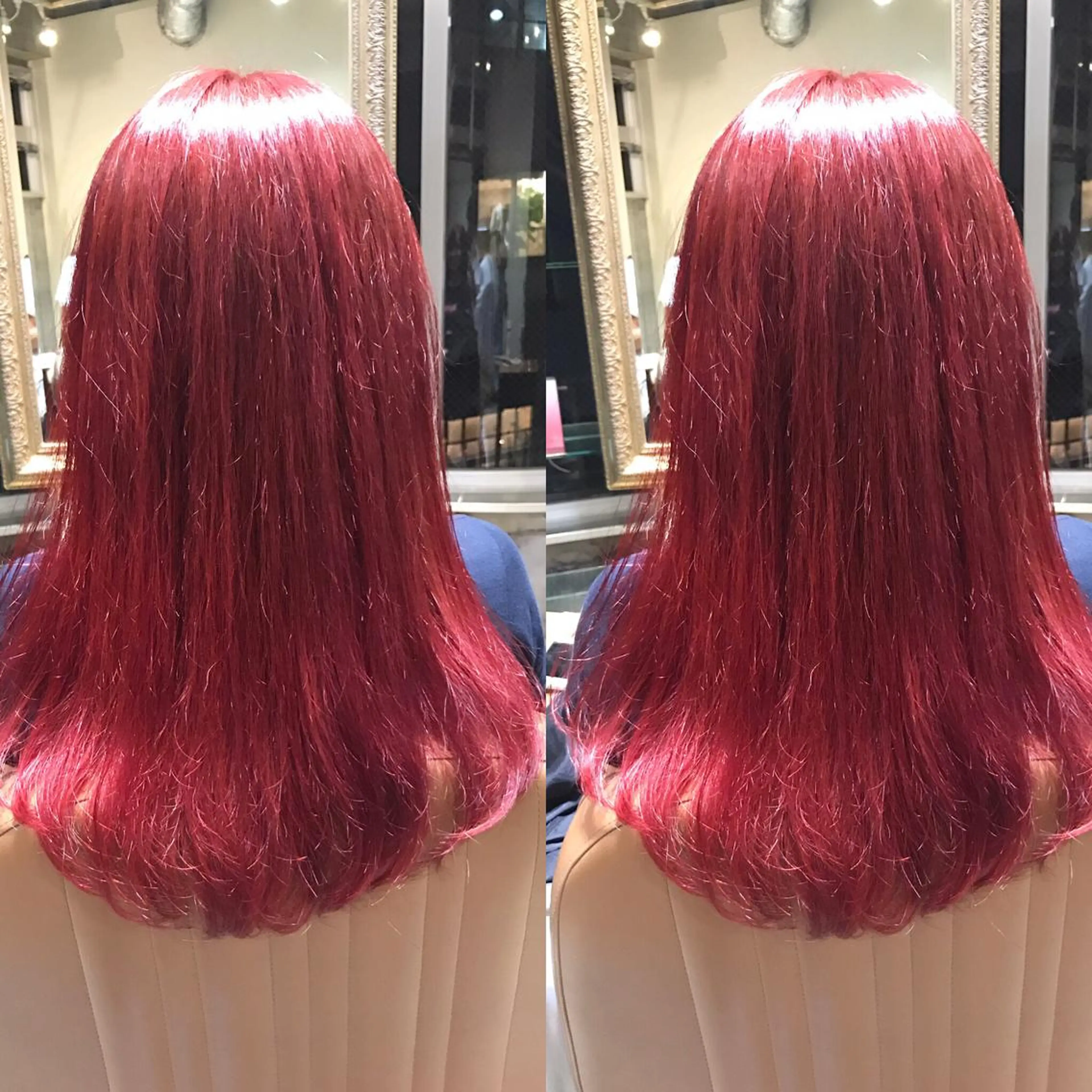セミロング カラー パーマ ヘアアレンジ メンズ キッズ ネイル マツエク・マツパ ピンクカラー カラーマツエク ピンク サロンドミルク 原宿のヘアスタイル