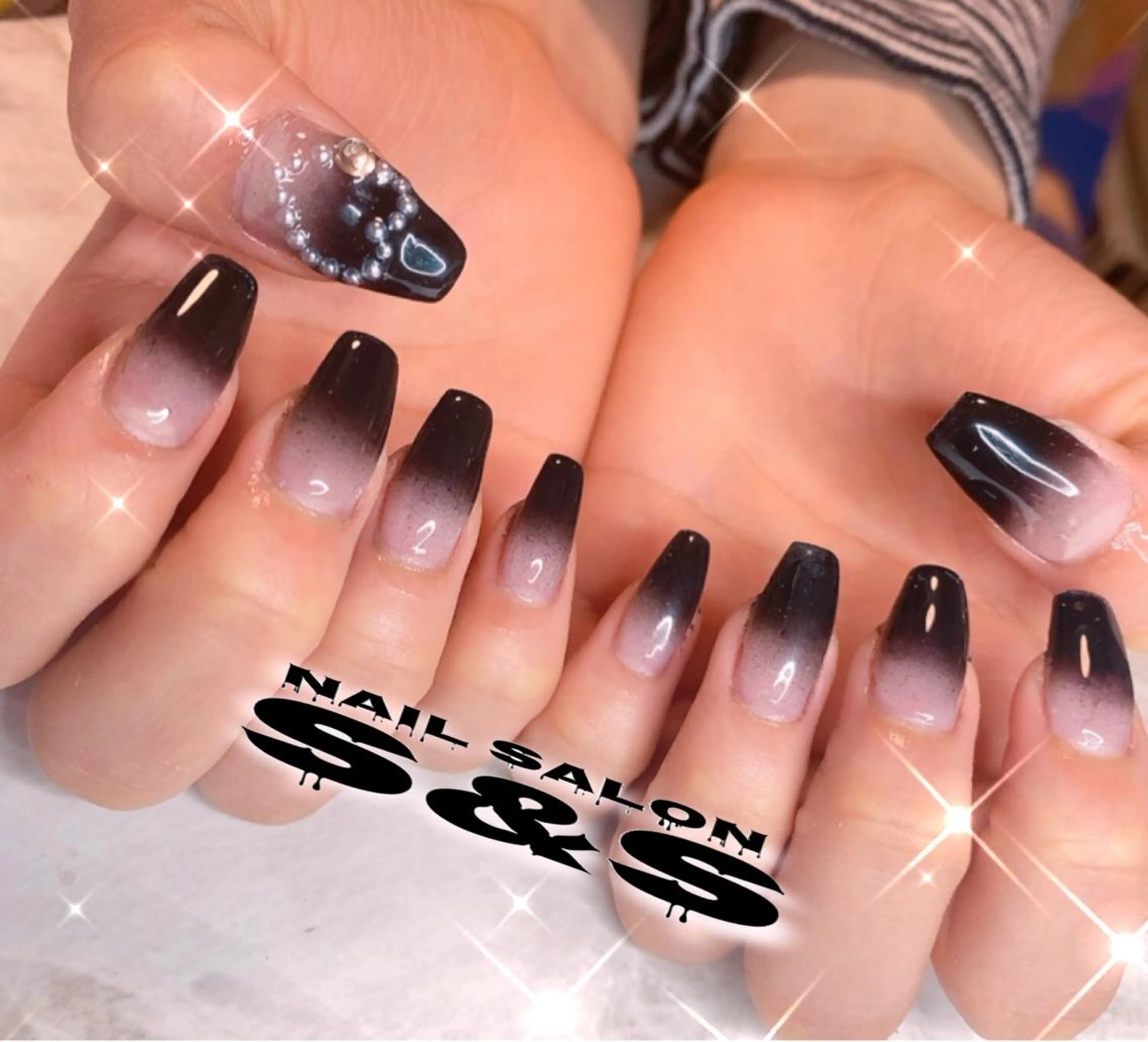 ネイル 長さ出し メンズネイル 持ち込み スカルプネイル S&S 村田小百合のネイルデザイン