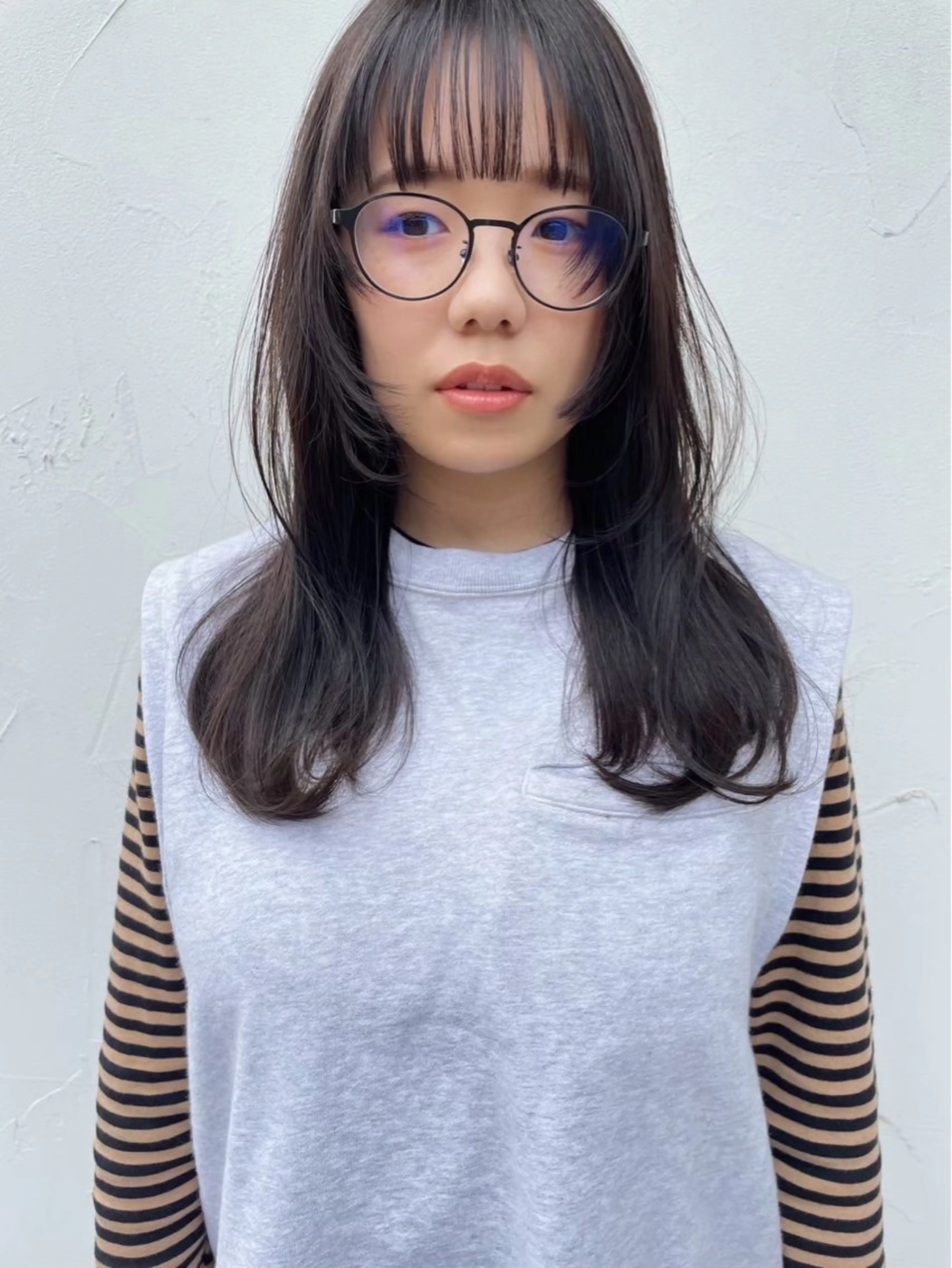 ミディアム カラー TERMINAL bern所属・縮毛矯正/髪質改善 riwaのヘアスタイル