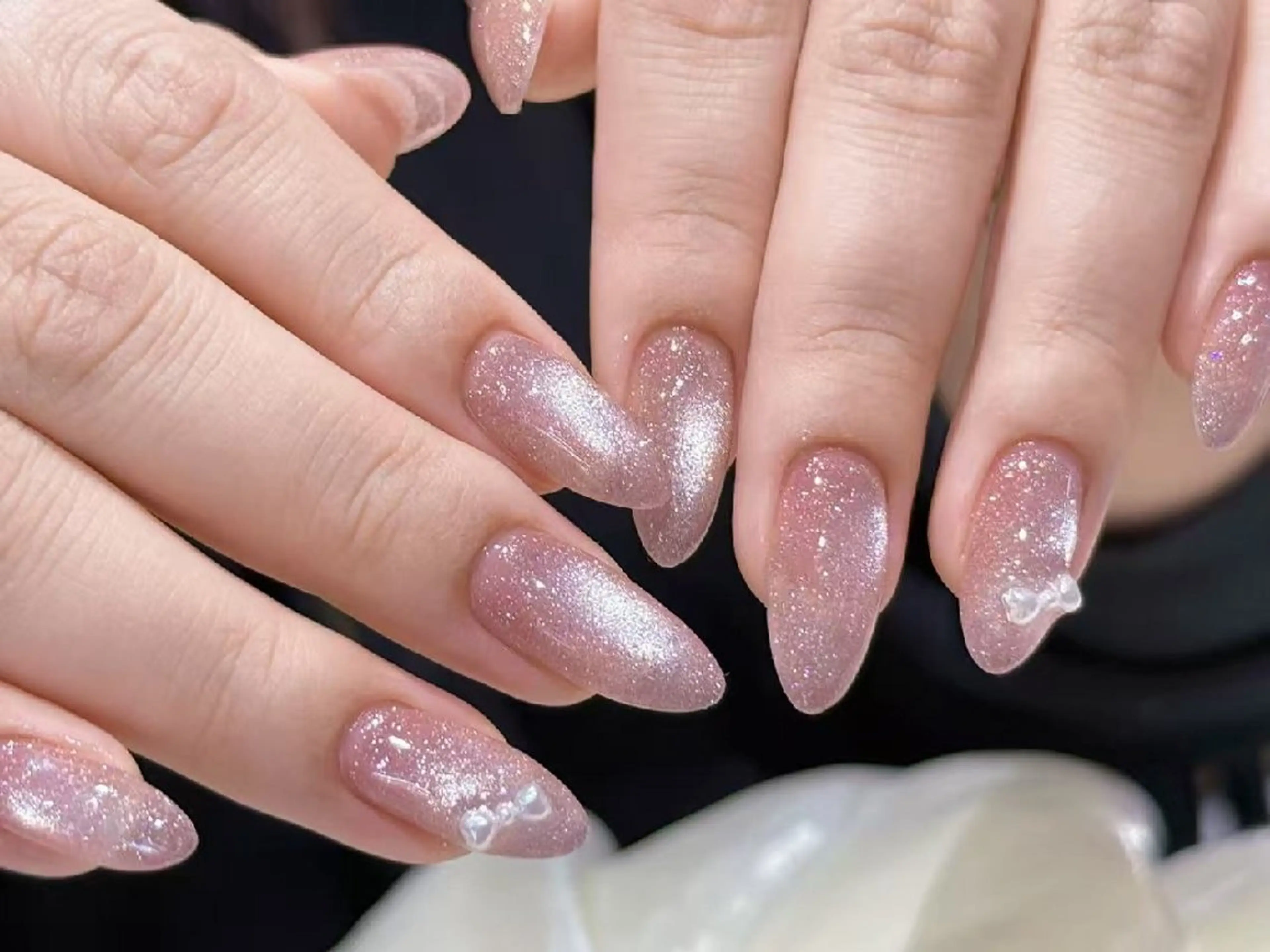 ネイル チークネイル 長さ出し フレンチネイル グラデーション マグネットネイル ハンドネイル るか 池袋のネイルデザイン