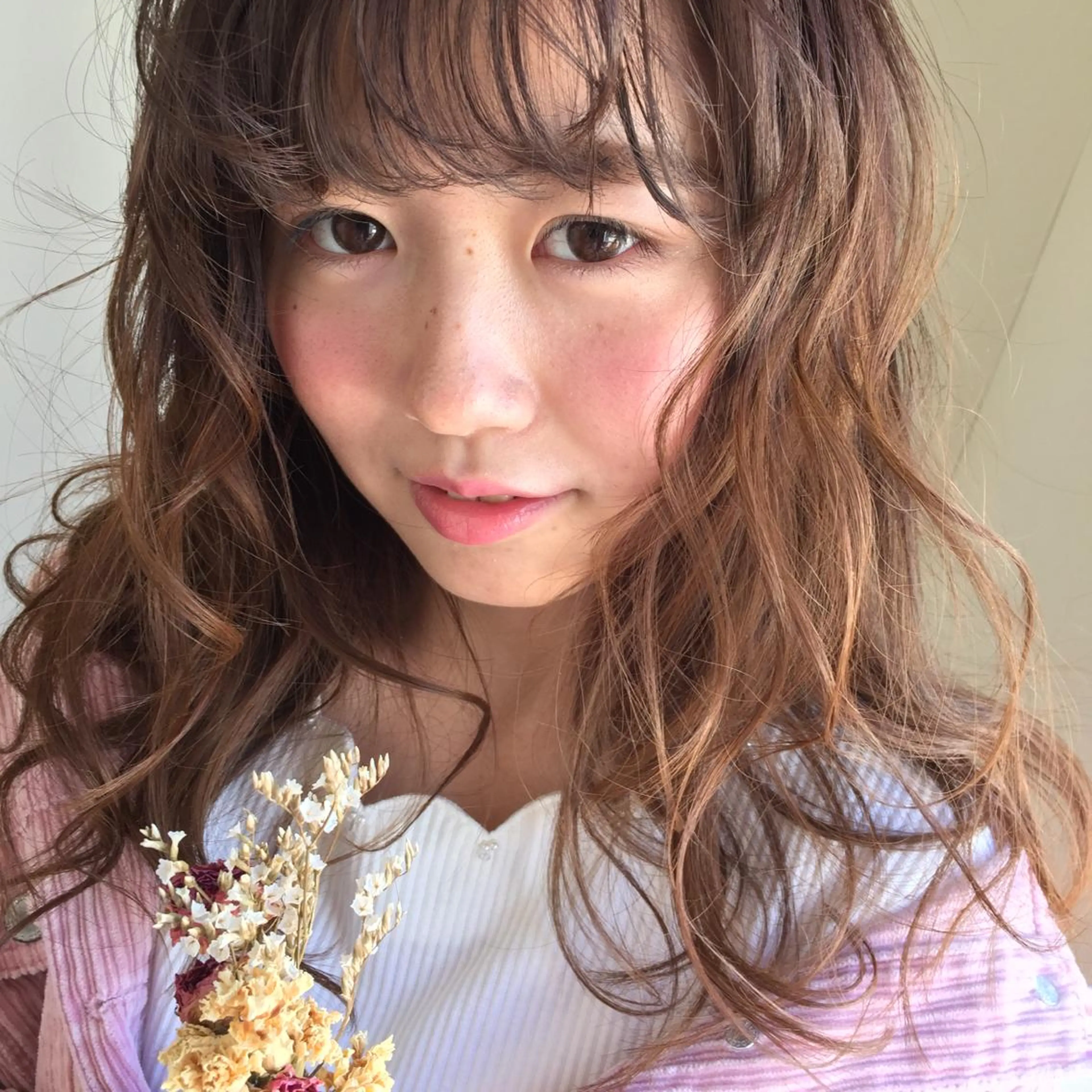 セミロング カラー HAUS 片山みほのヘアスタイル