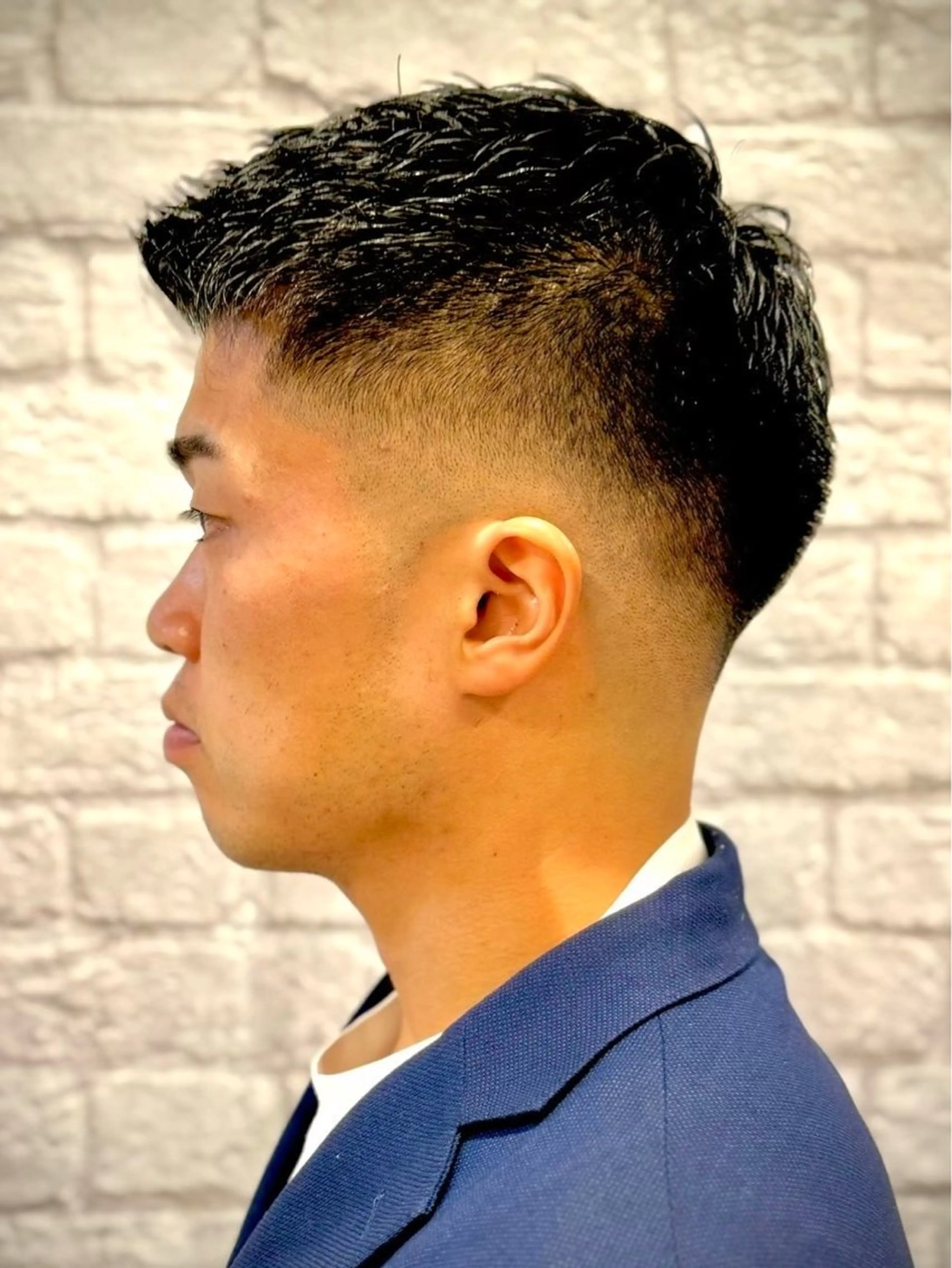 ショート パーマ ヘアアレンジ メンズ キッズ カット メンズカット/パーマ 山崎航平💈のヘアスタイル