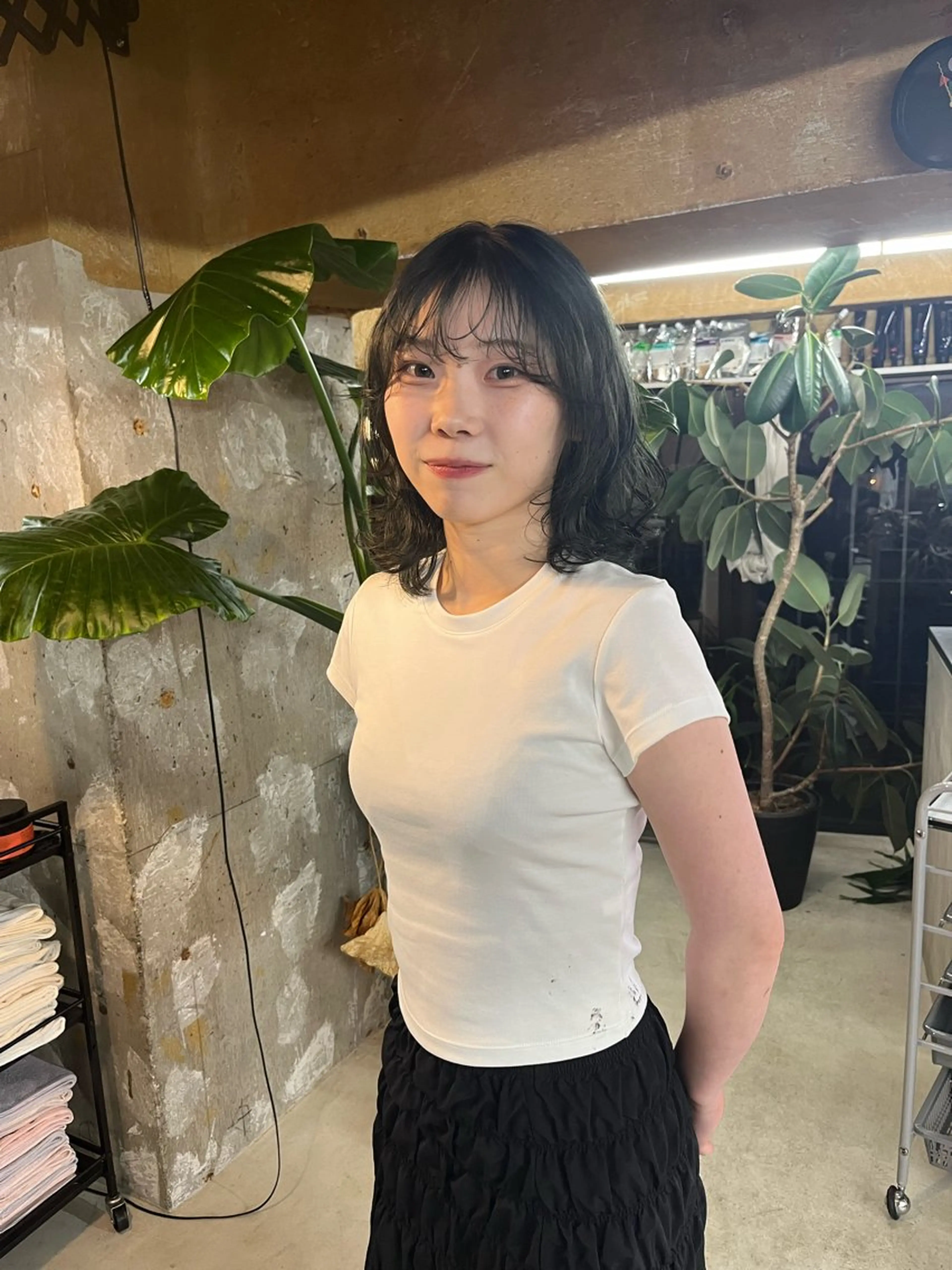 ミディアム ヘアカラー kawahara cocoroのヘアスタイル