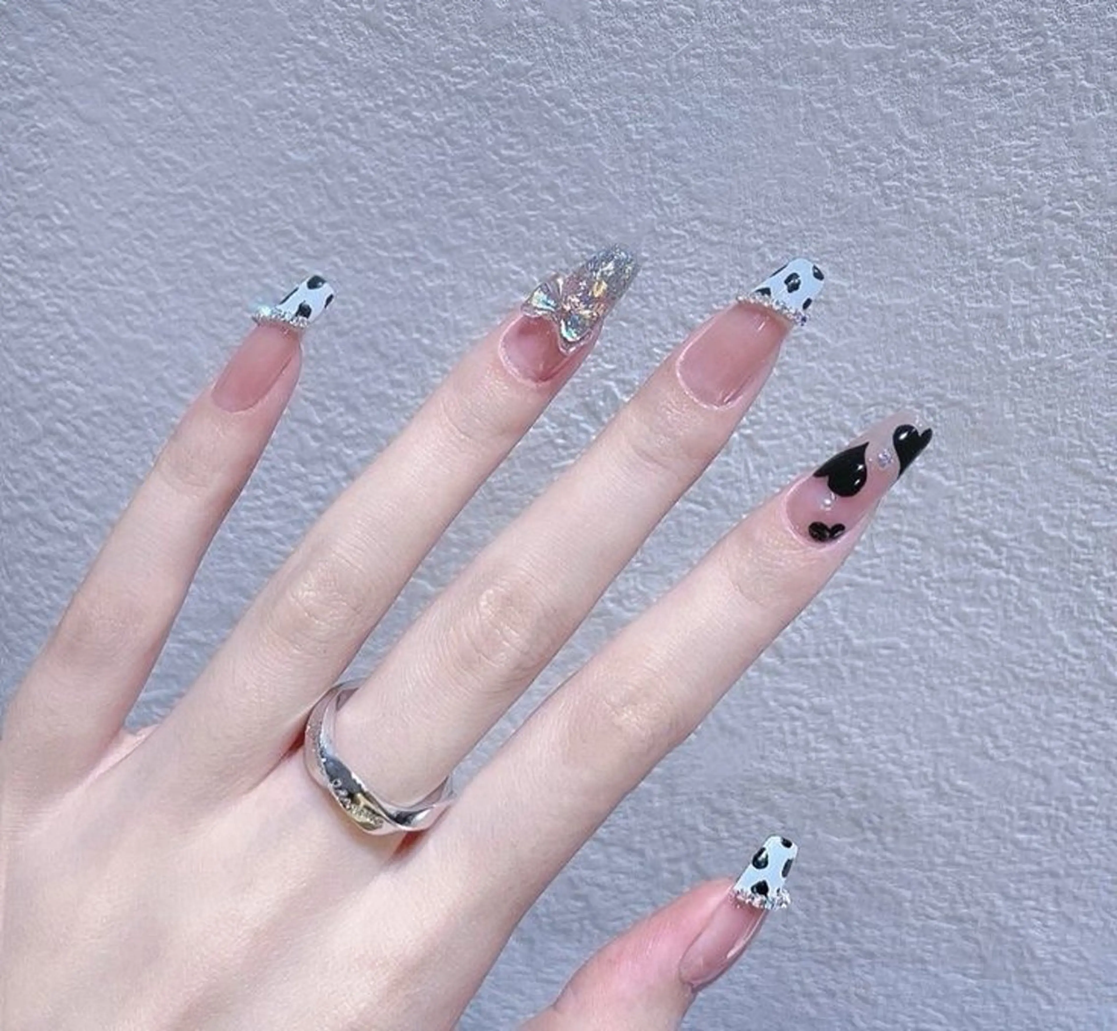 ネイル チークネイル フットネイル フレンチネイル グラデーション 韓国ネイル Ribbonnail salonのネイルデザイン