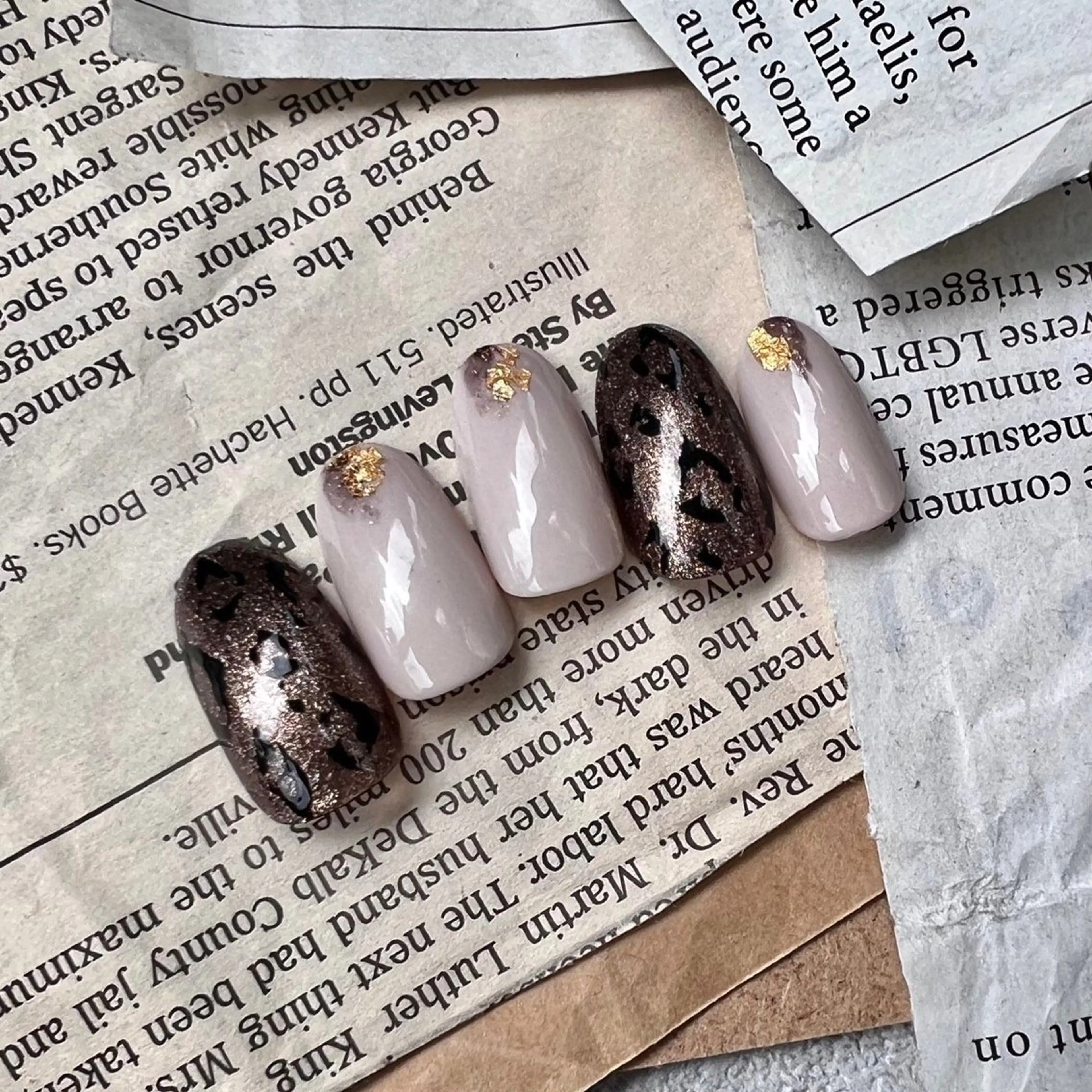 ネイル アートネイル ネイルチップ ⭐︎休業中の練習⭐︎ JNA認定講師髙橋のネイルデザイン