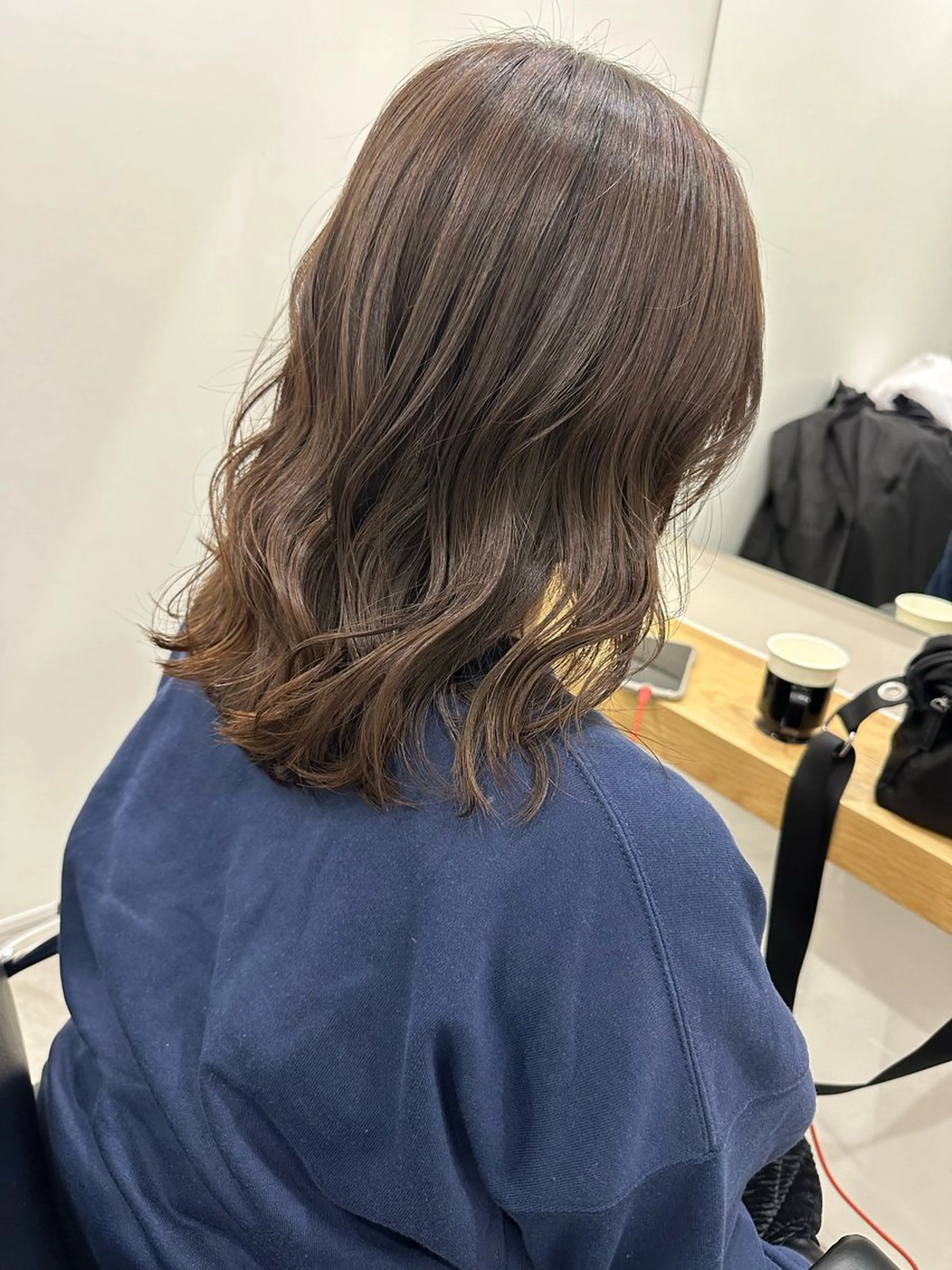 ミディアム カラー カット ヘアカラー トリートメント ヘアセット/艶カラー 💐nao.のヘアスタイル