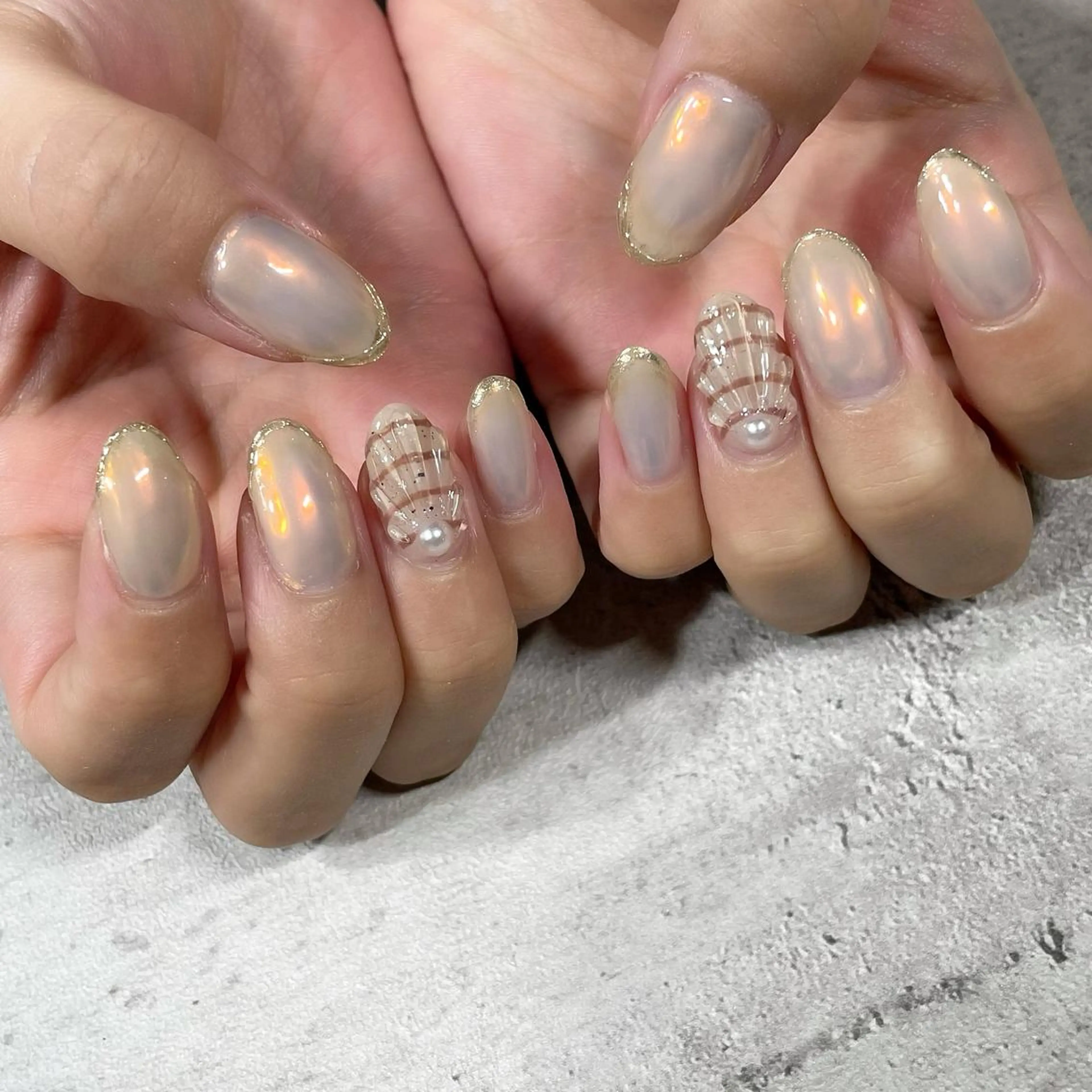 ネイル ジェルネイル 東 千夏のネイルデザイン