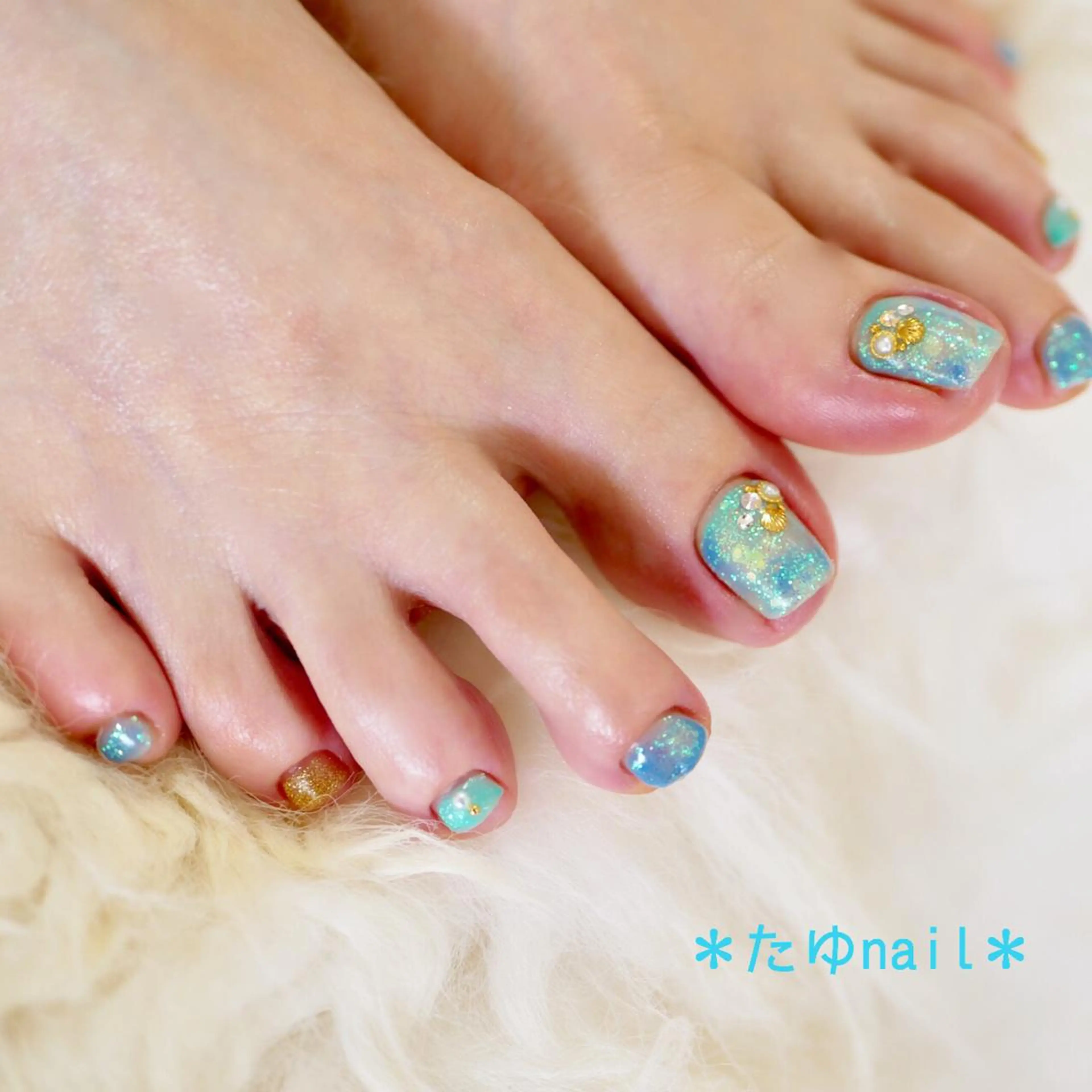 ネイル フットネイル ネイルサロン・ネイルスクール　たゆnail所属・ネイルサロン 【たゆnail】のネイルデザイン